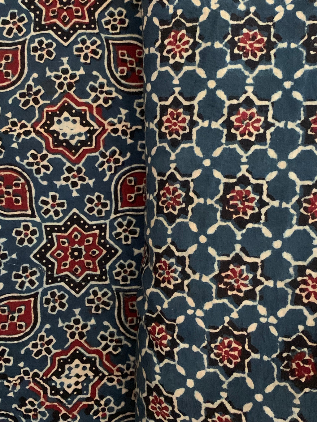 Handblock Ajrakh Cotton Kota Suit