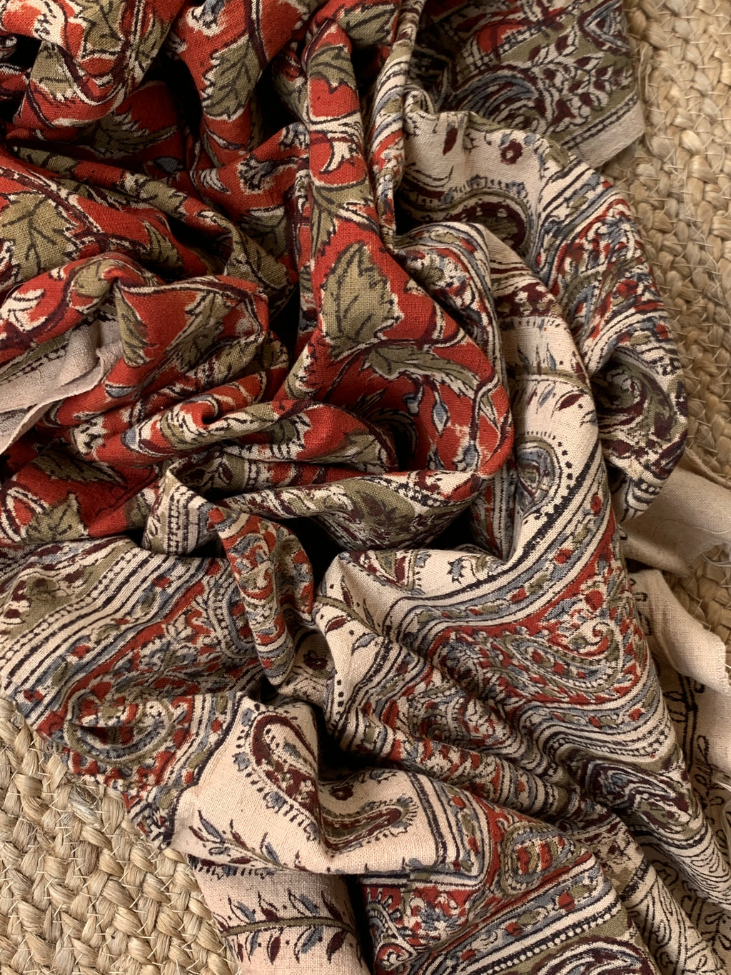 Handwoven Handcrafted Kalamkari Kurta Dupatta Set