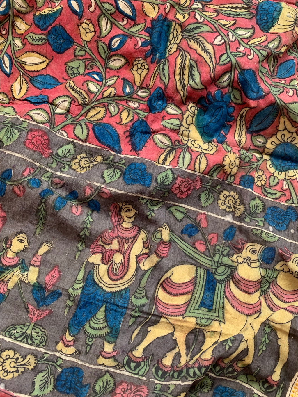 Handcrafted Kalamkari Kurta Dupatta Set