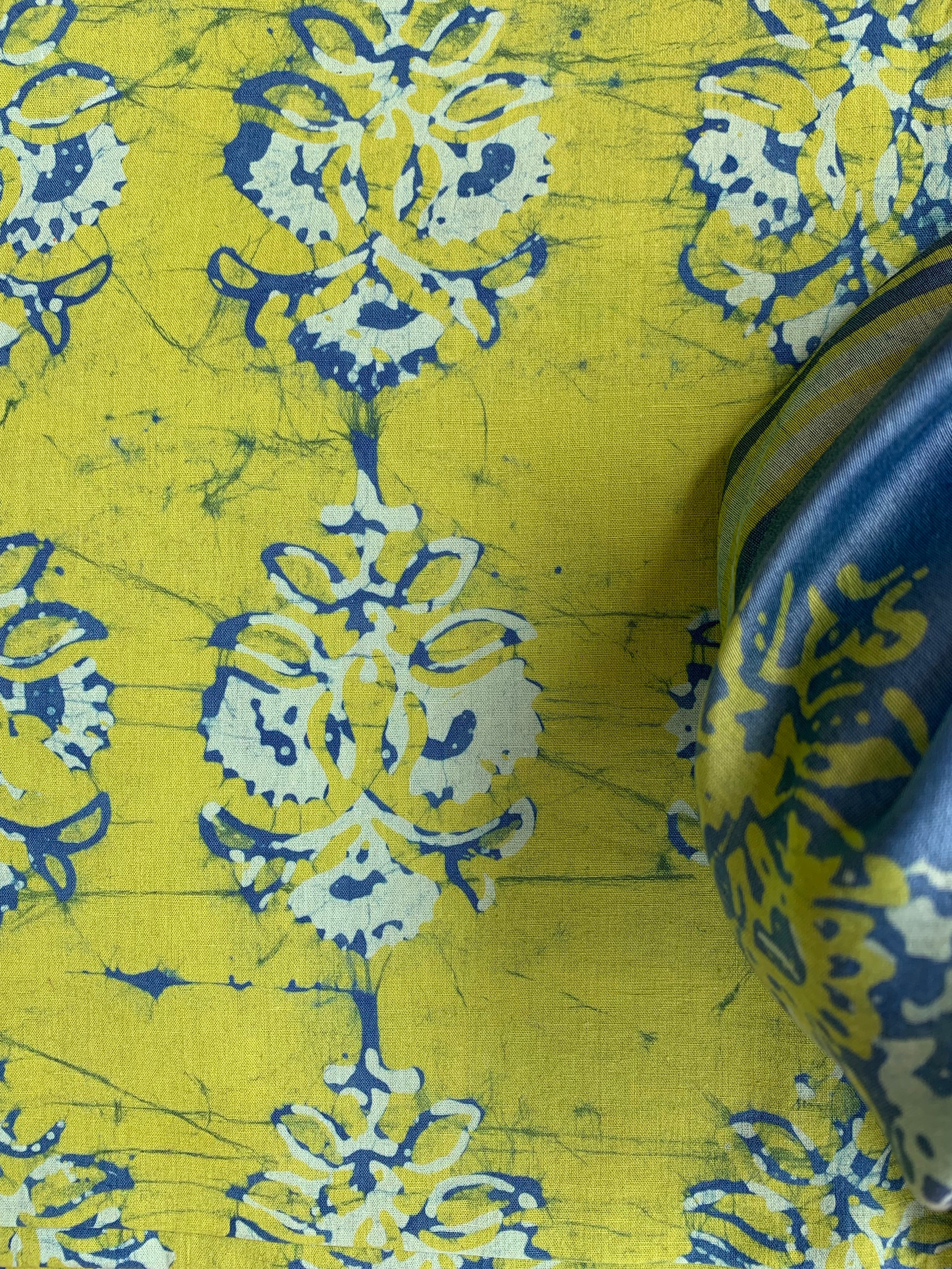 Handblock Batik Cotton Chanderi Suit
