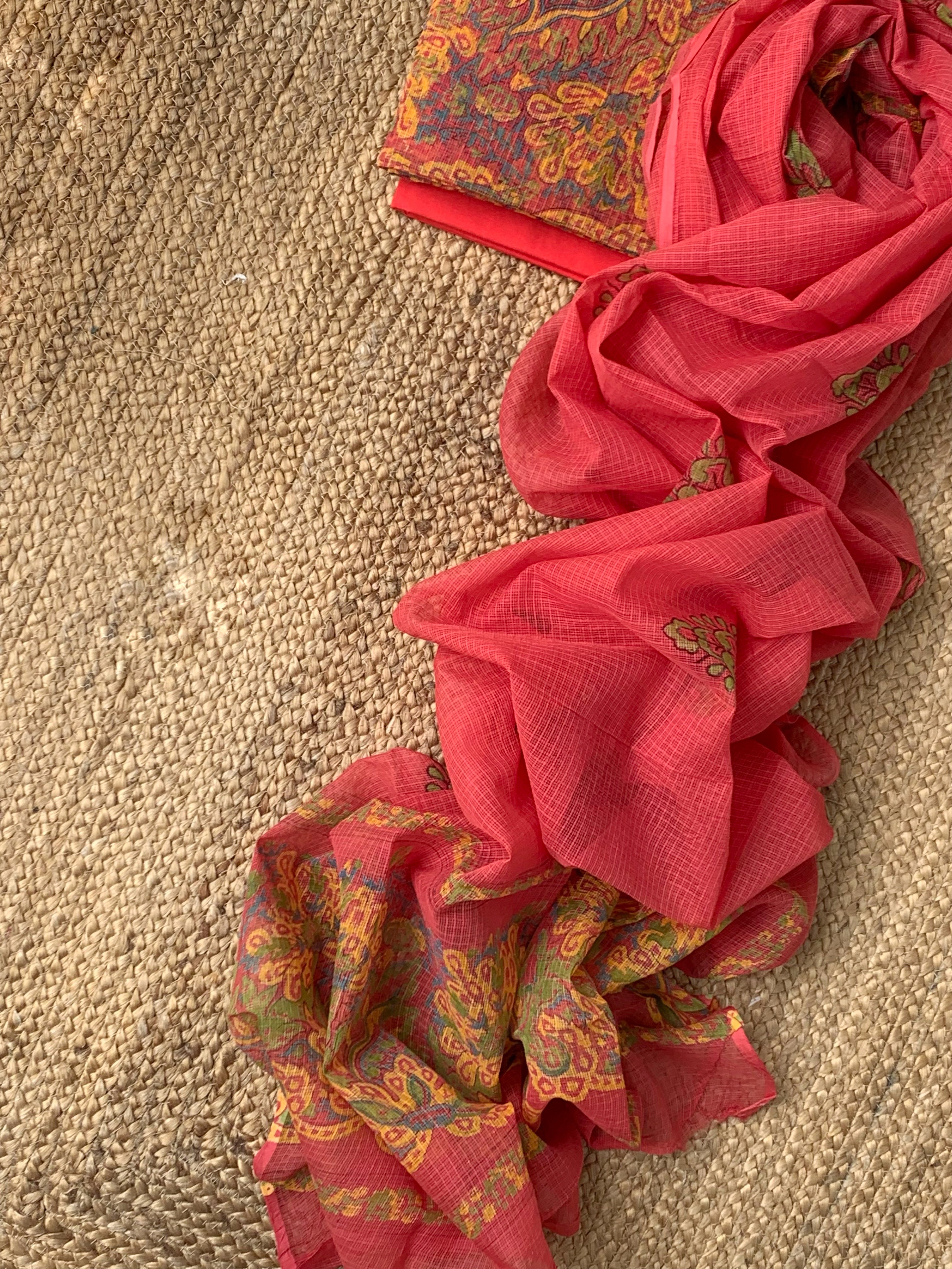 Handblock Kota Cotton Suit