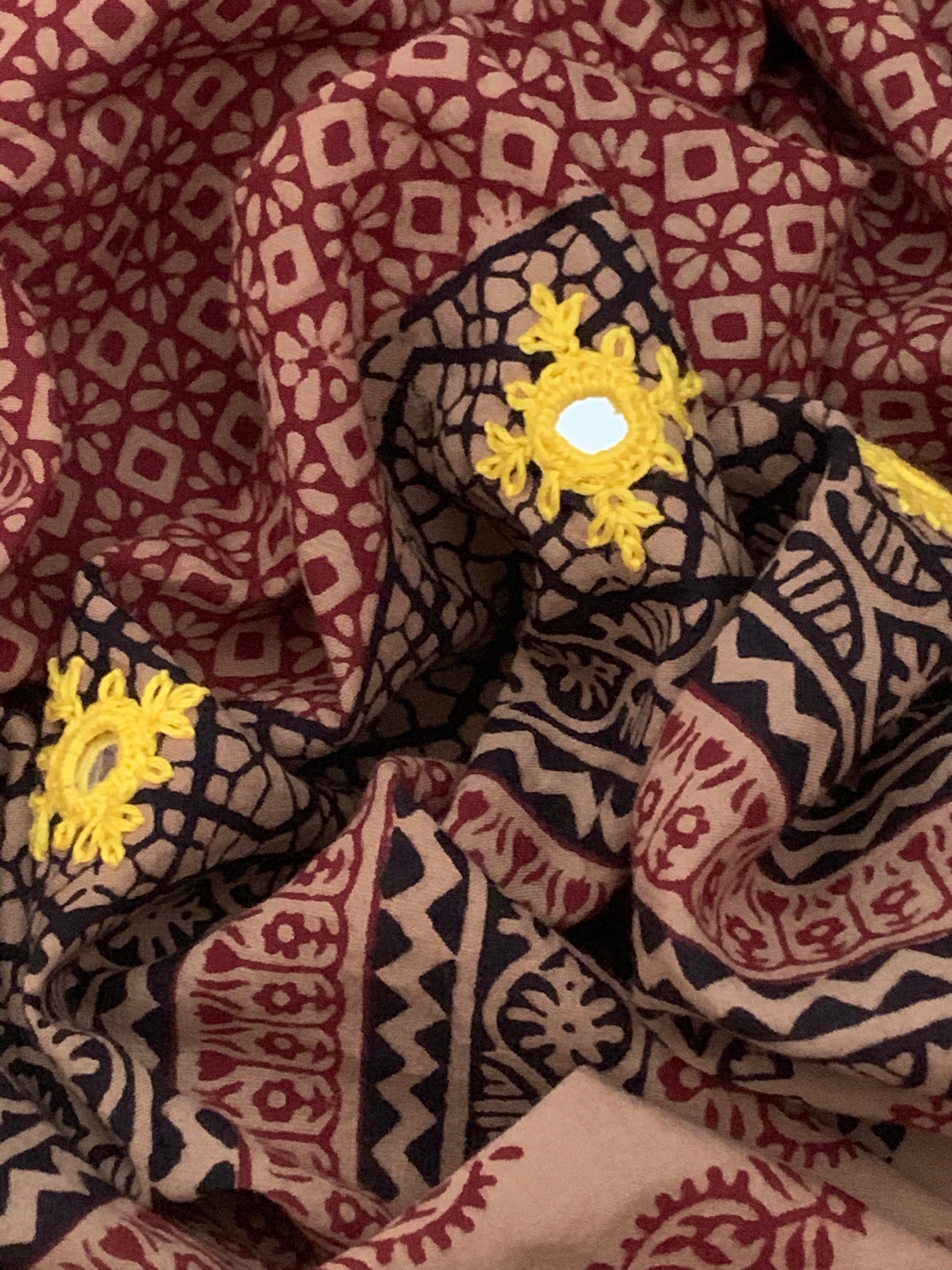 Natural Dyed Bagh Block Print Cotton Suit