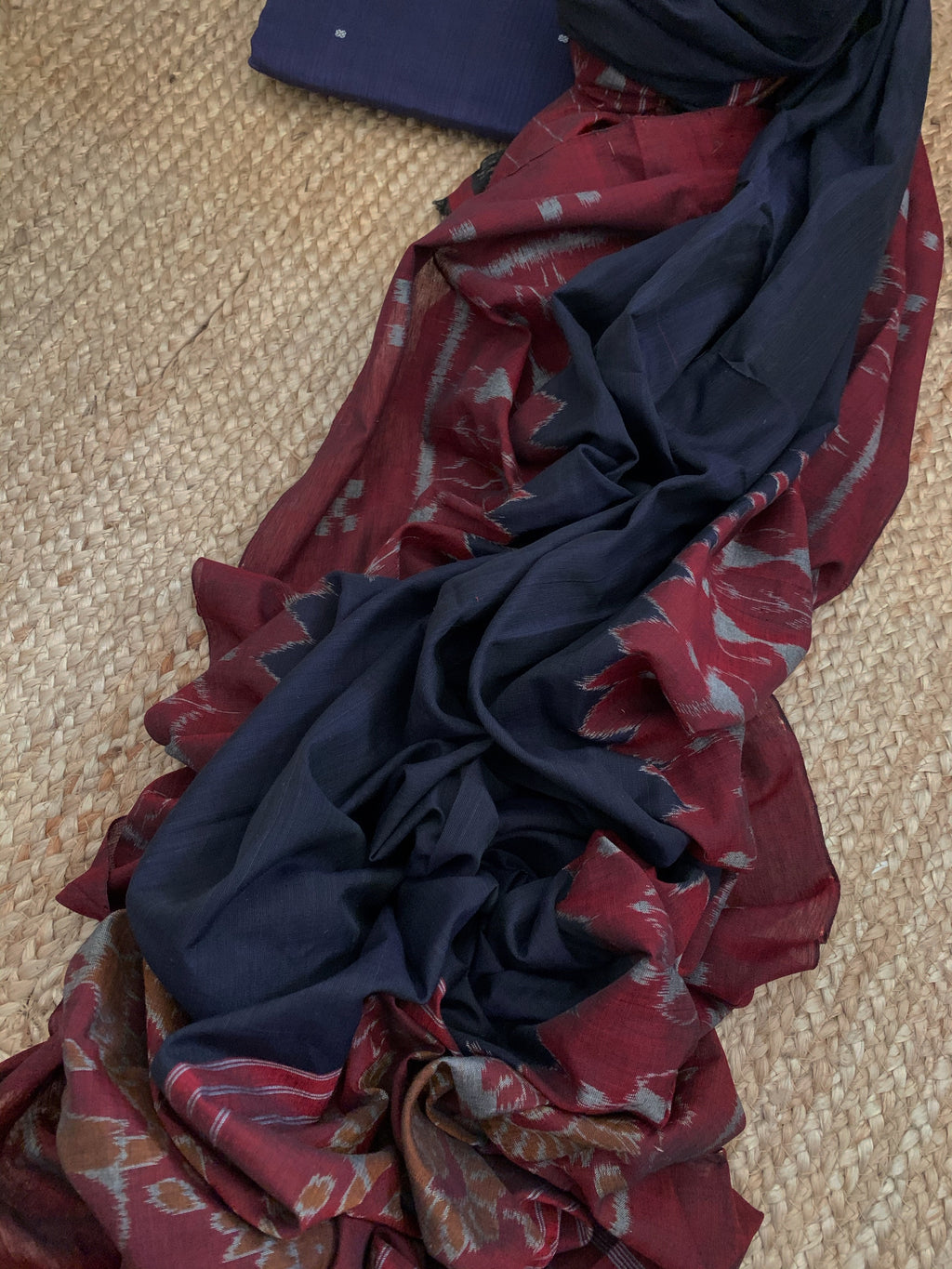 Handwoven Nuapatna Kurta Dupatta Set