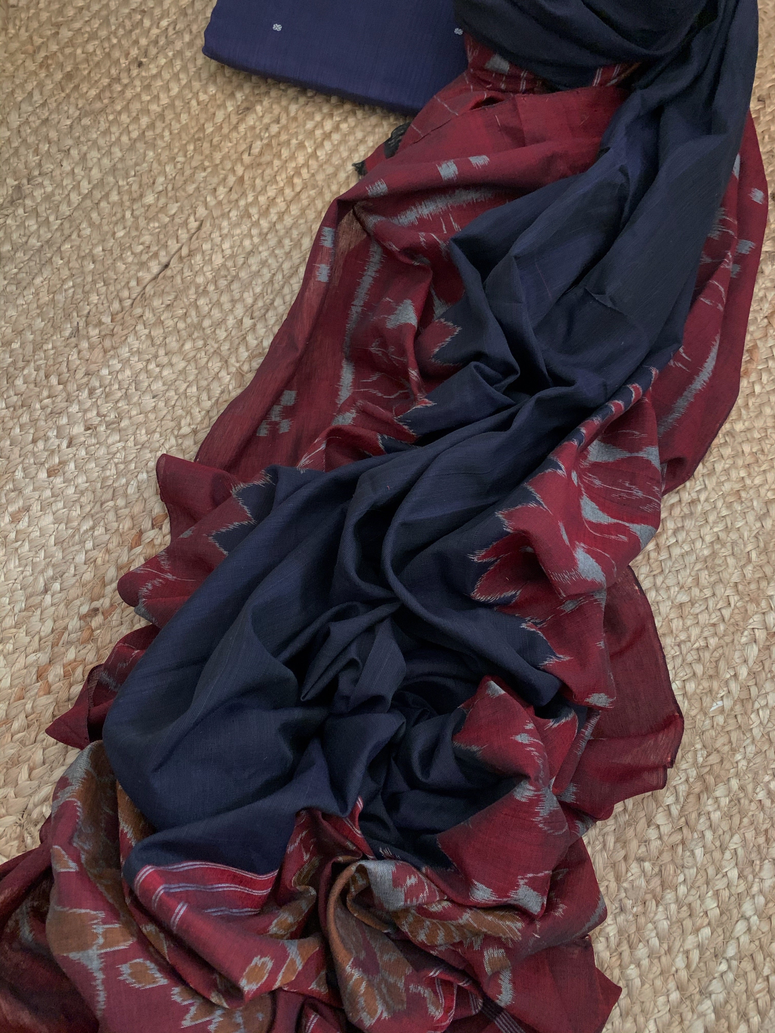 Handwoven Nuapatna Kurta Dupatta Set