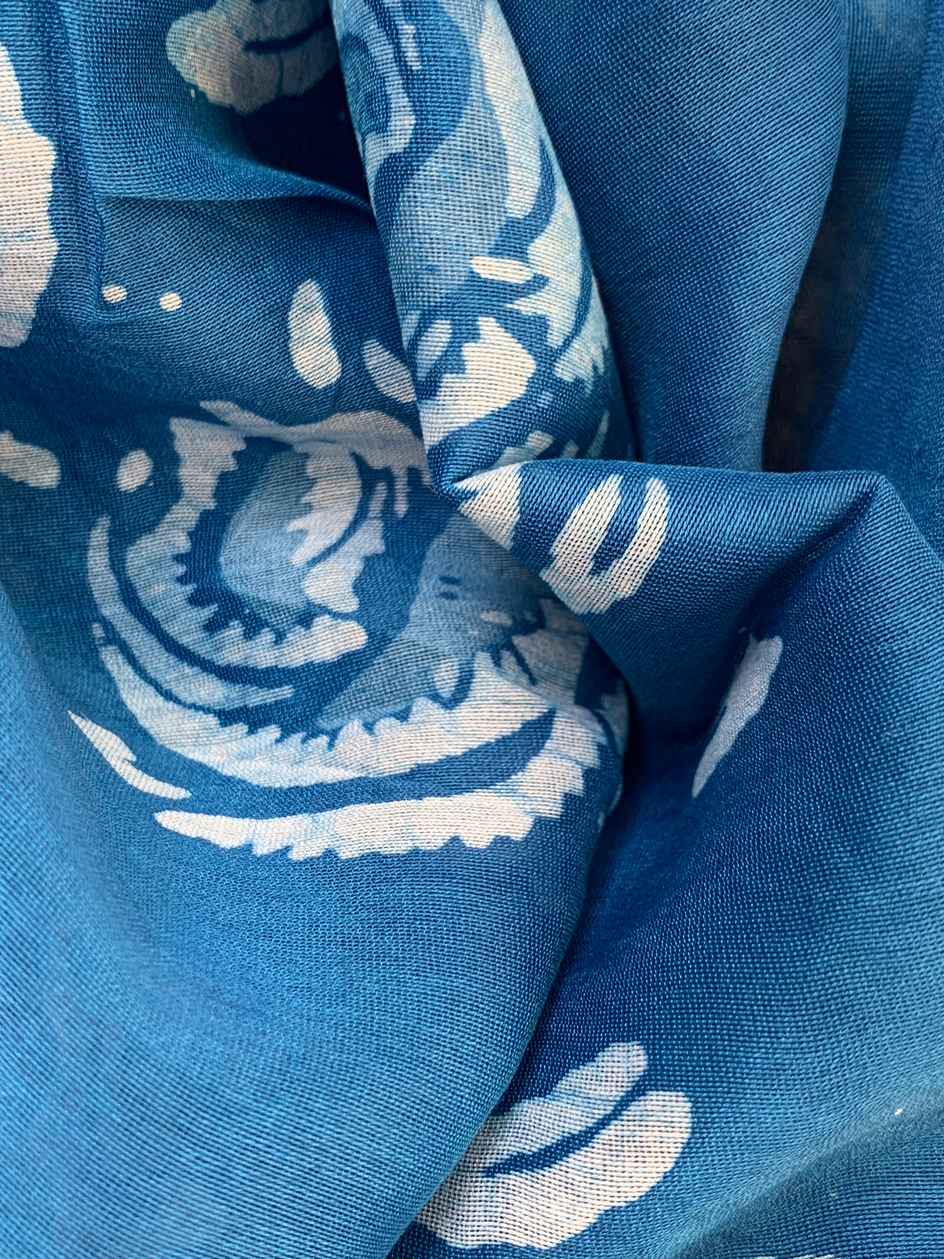 Handblock Batik Cotton Chanderi Suit