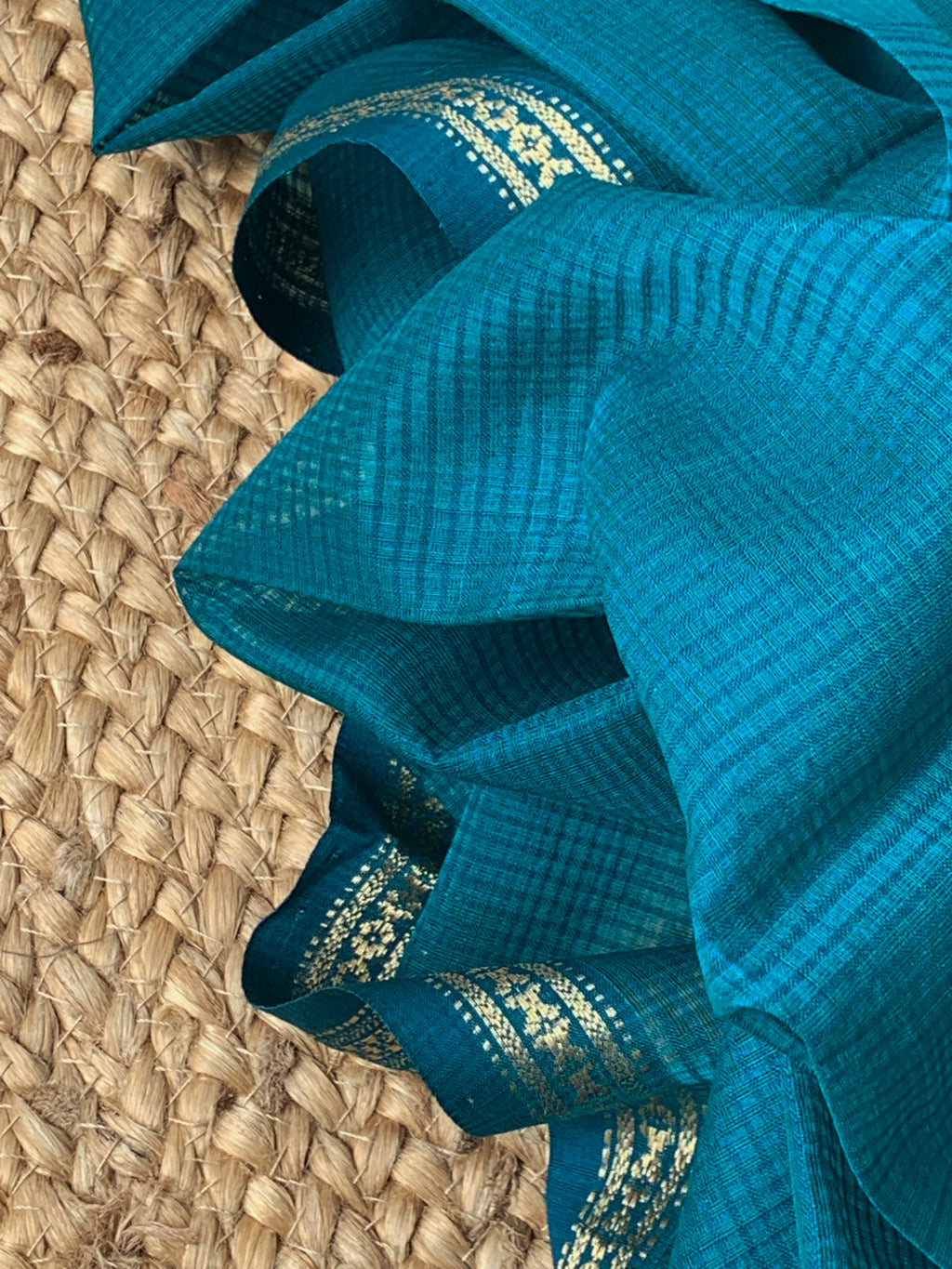 Handwoven Maheshwari Kurta dupatta set
