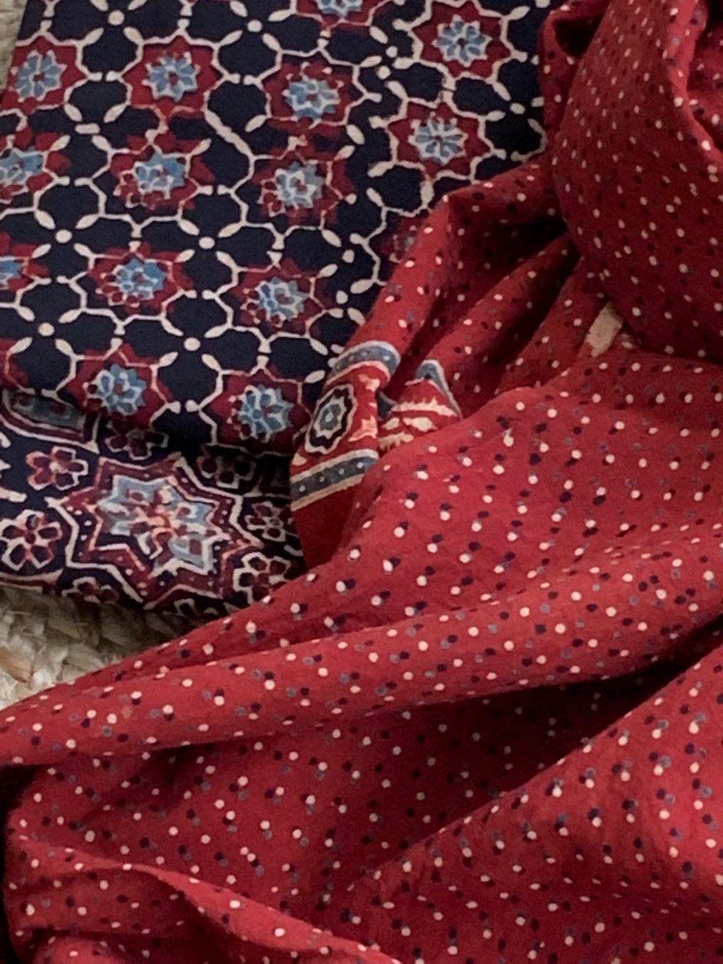 Handblock Ajrakh Suit