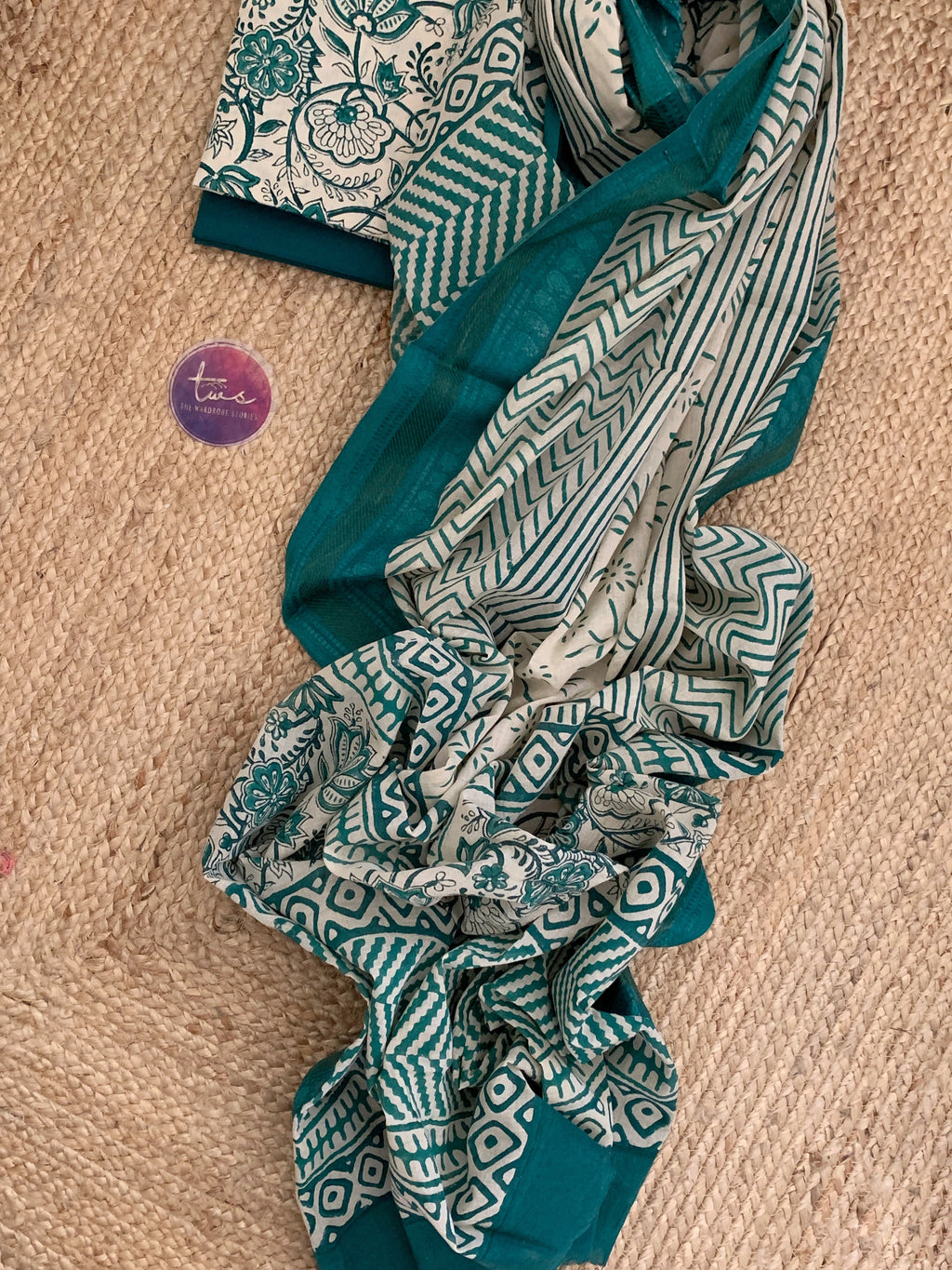 Handblock Cotton Suit