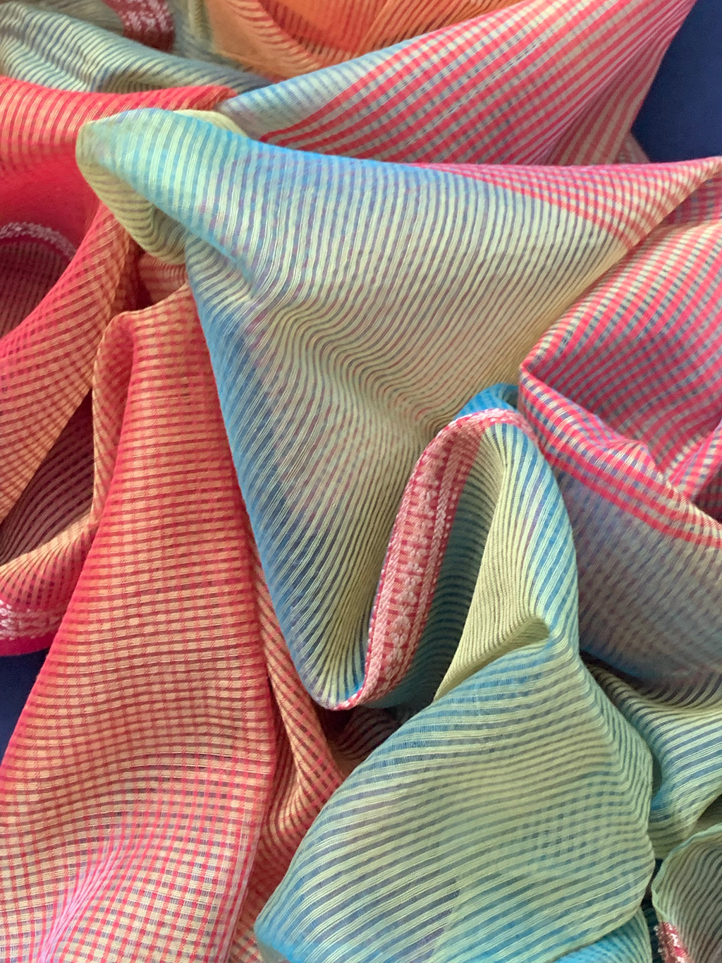 Handwoven Maheshwari Kurta dupatta set
