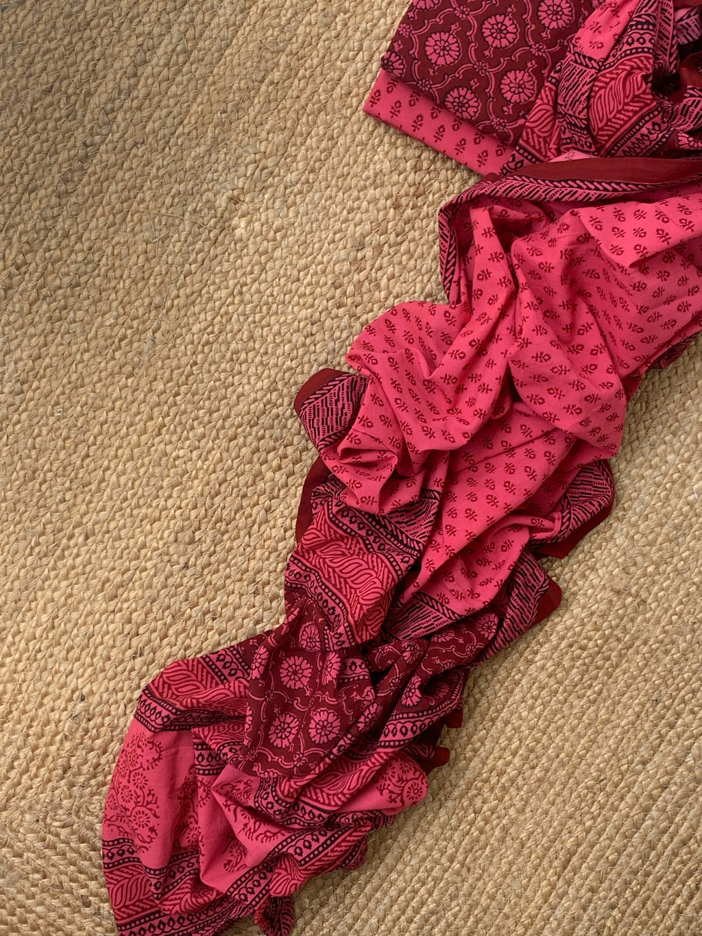 Natural Dyed Bagh Block Print Cotton Suit