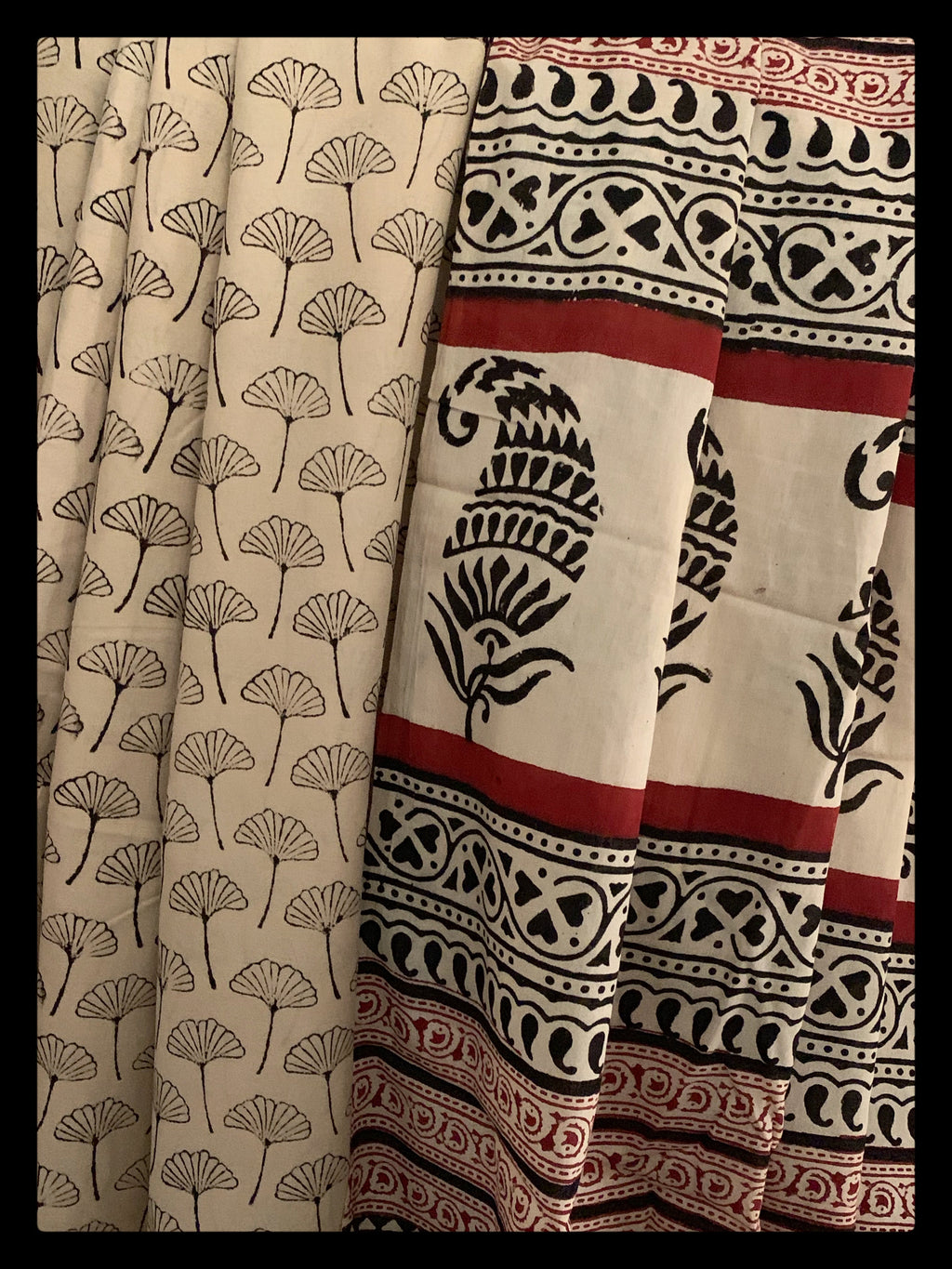 Handblock Printed Cotton Saree