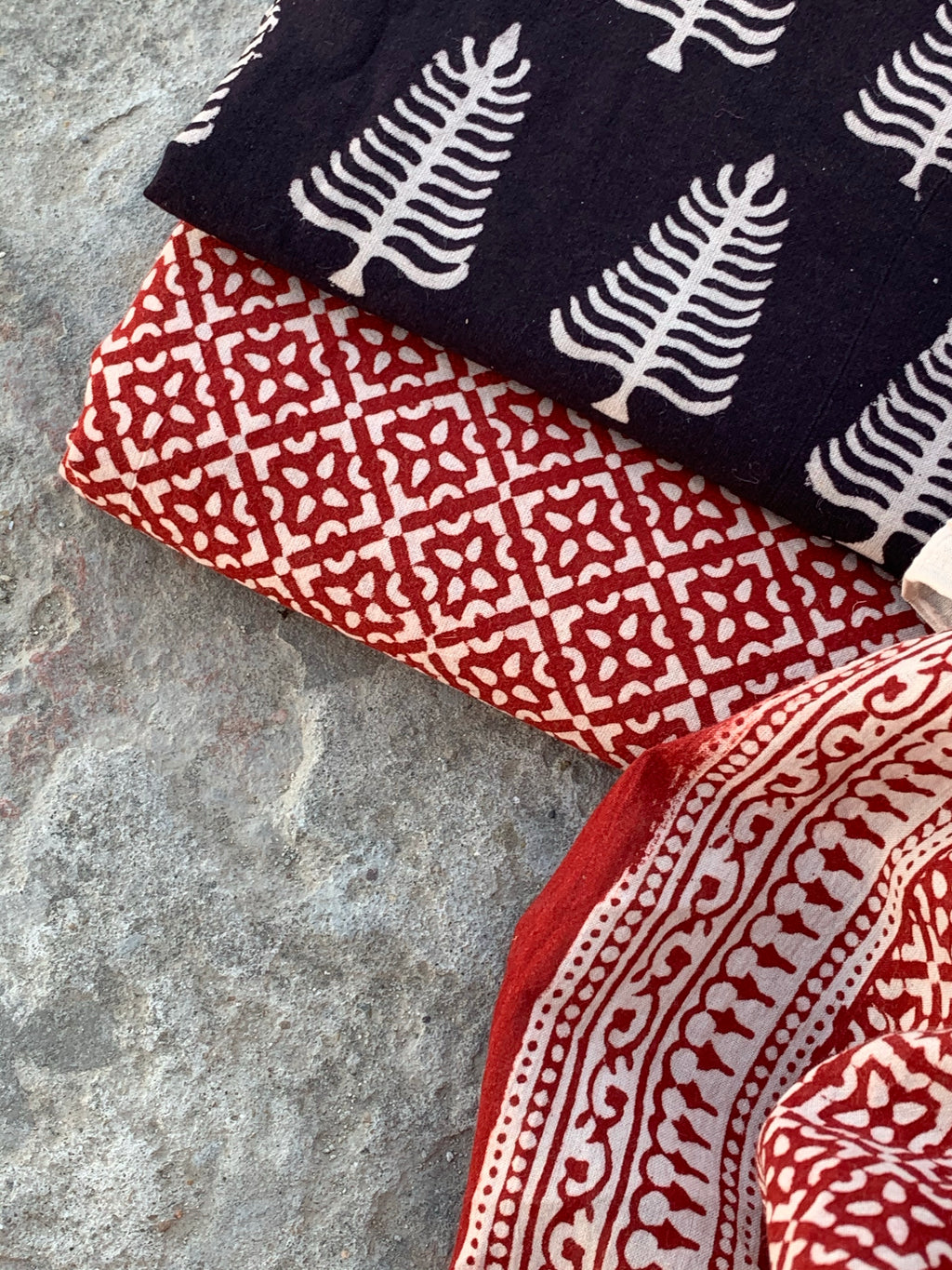 Natural Dyed Bagh Handblock Cotton Suit