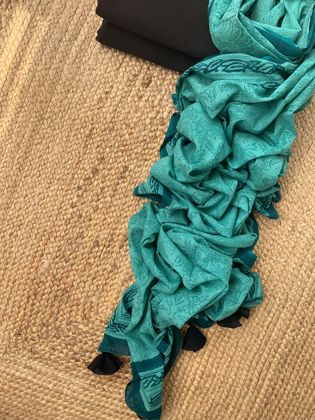 Handcrafted Cotton Mul Dupatta Suit