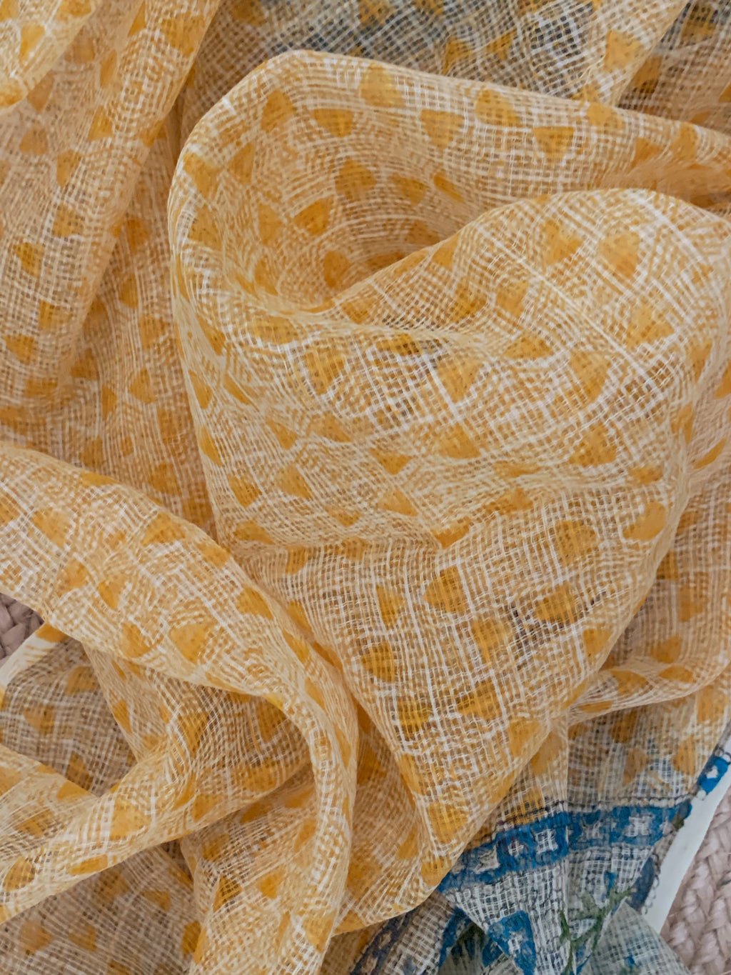 Pastel Yellow Handcrafted Kota Suit