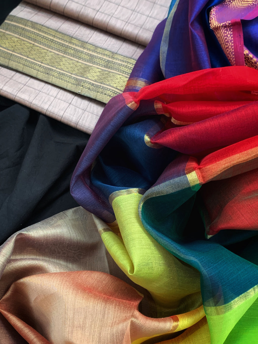 Handwoven Maheshwari Kurta dupatta set