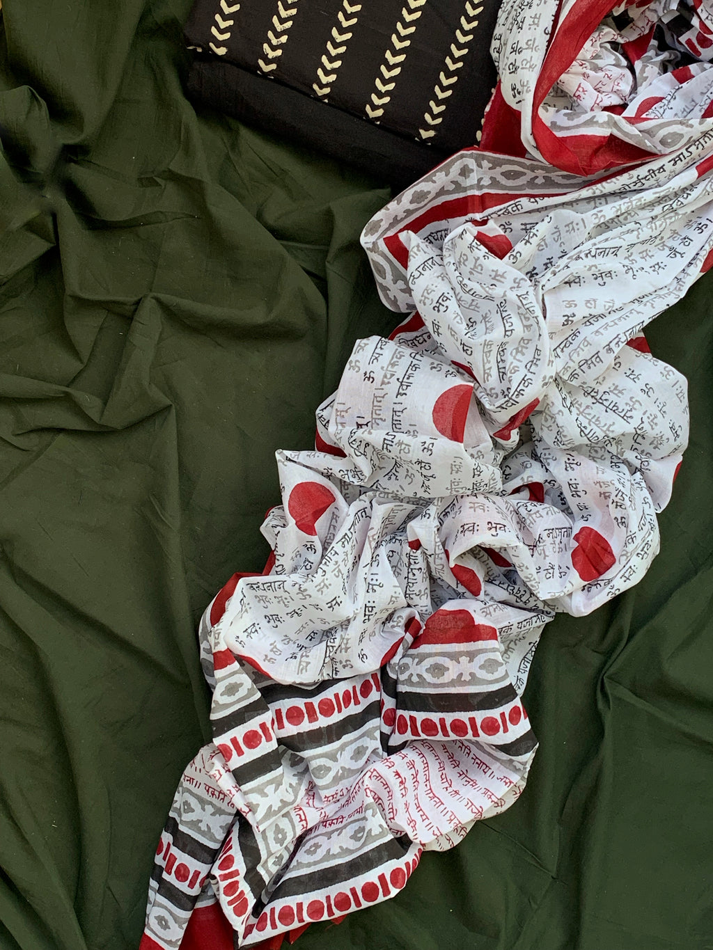 Handcrafted Cotton Kurta Dupatta set
