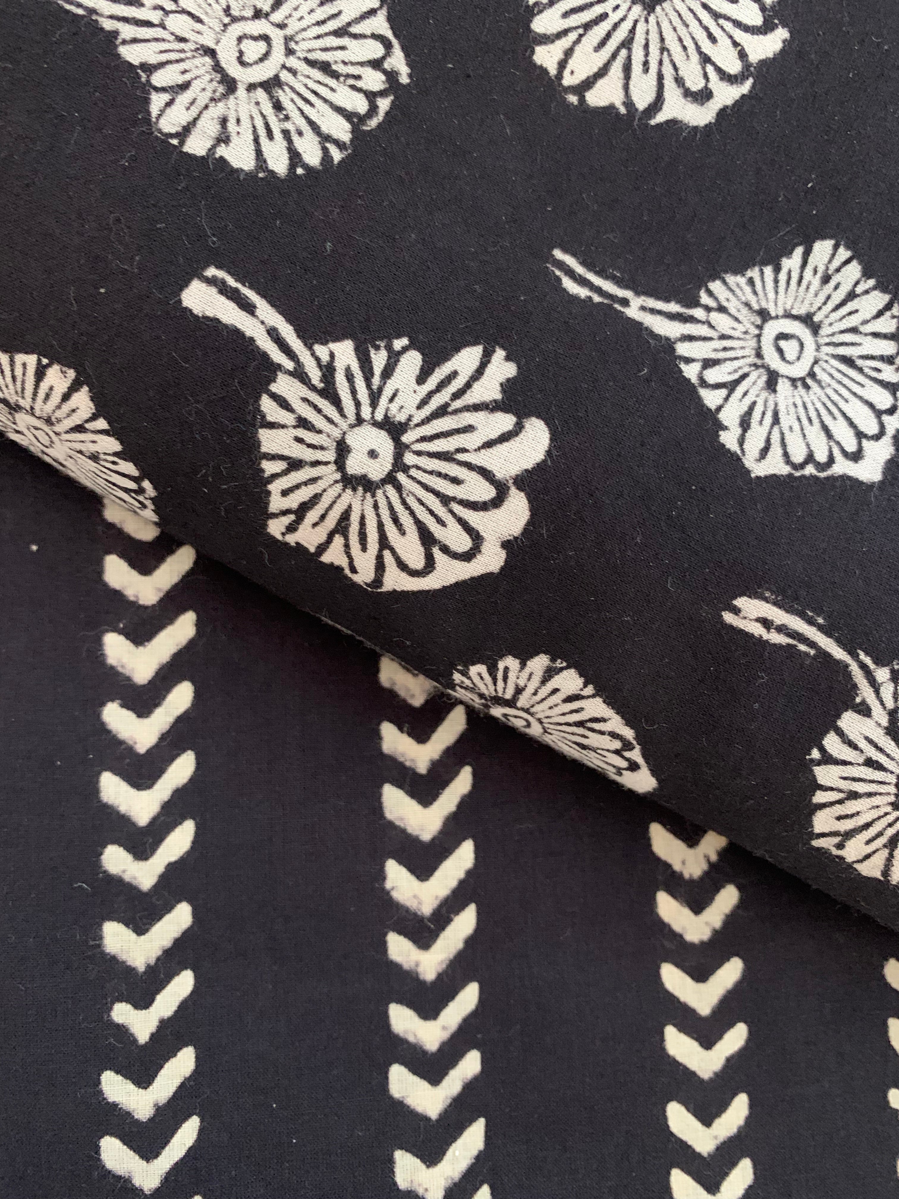 Handblock Cotton Kurta Bottom Set