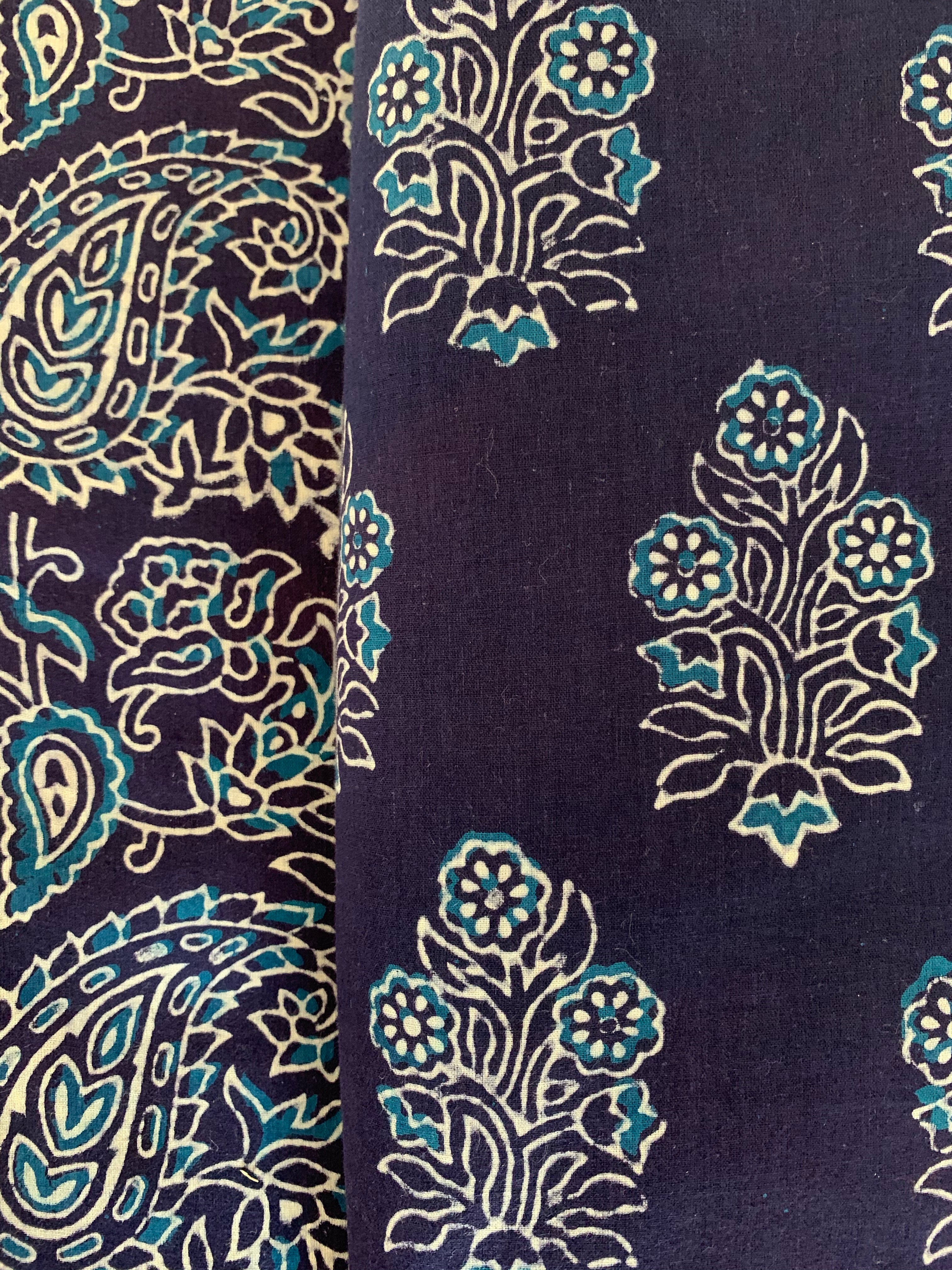 Hand Block Printed Cotton Kurta Bottom Set
