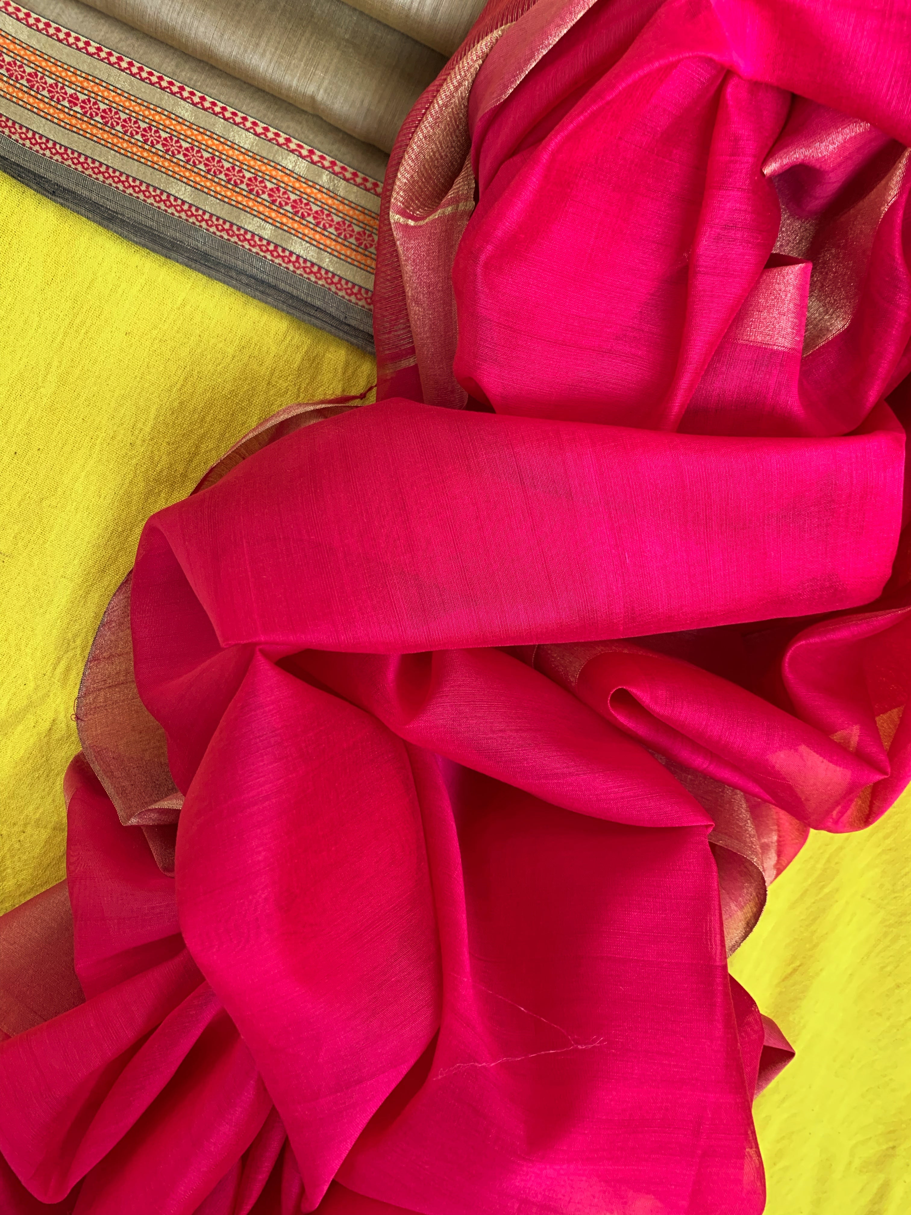 Handwoven Maheshwari Kurta dupatta set