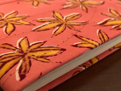 Block Print Fabric Cover Diary A5