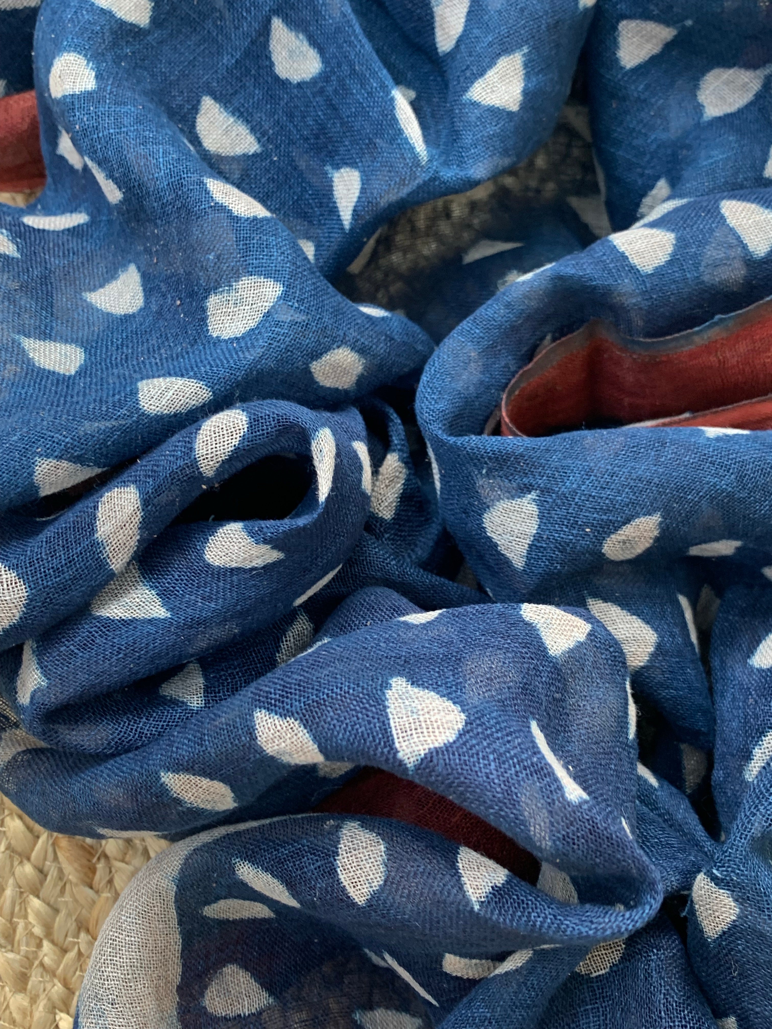 Handcrafted Linen Kurta Dupatta Set