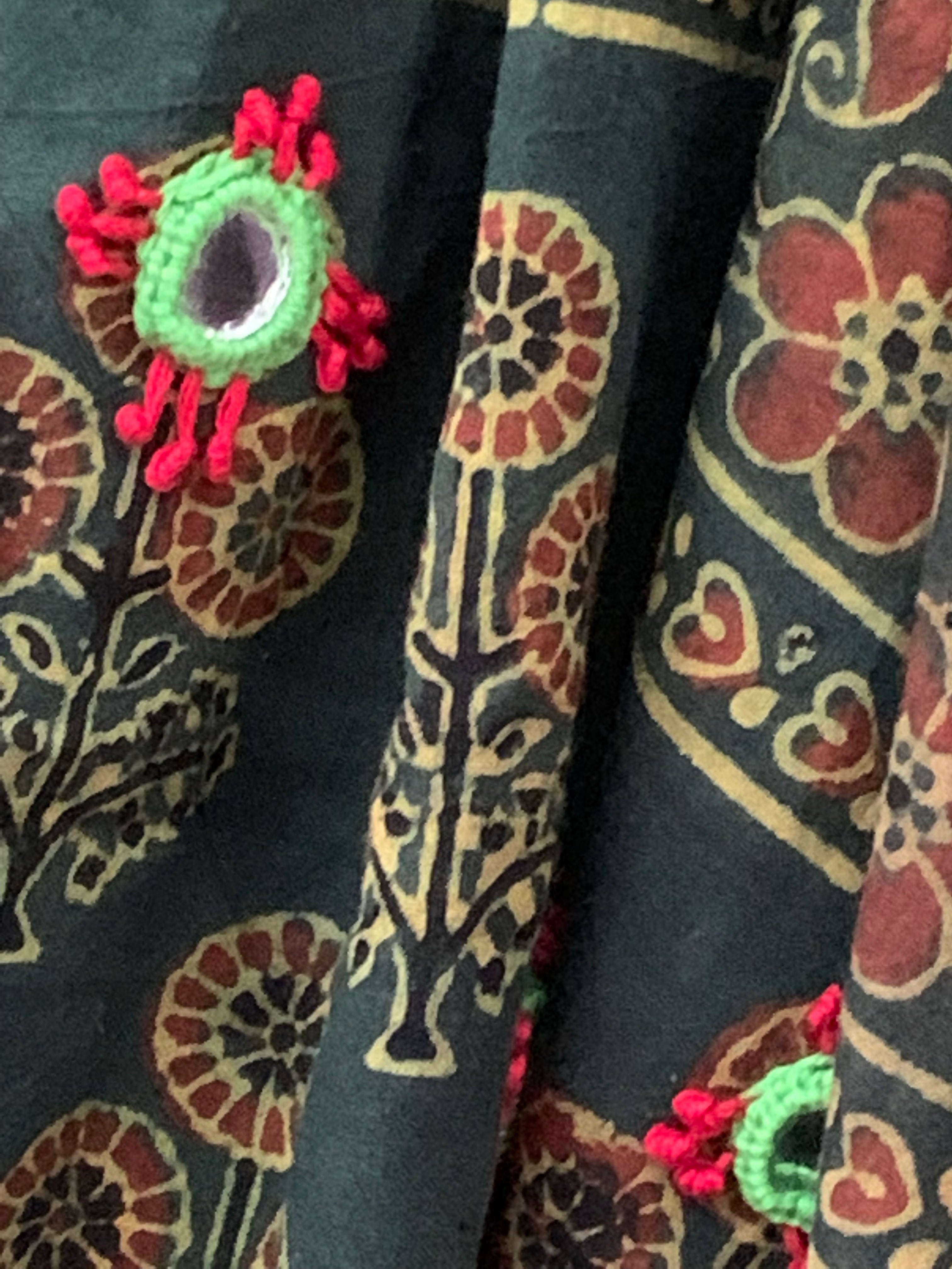Handcrafted Ajrakh Kurta Dupatta set