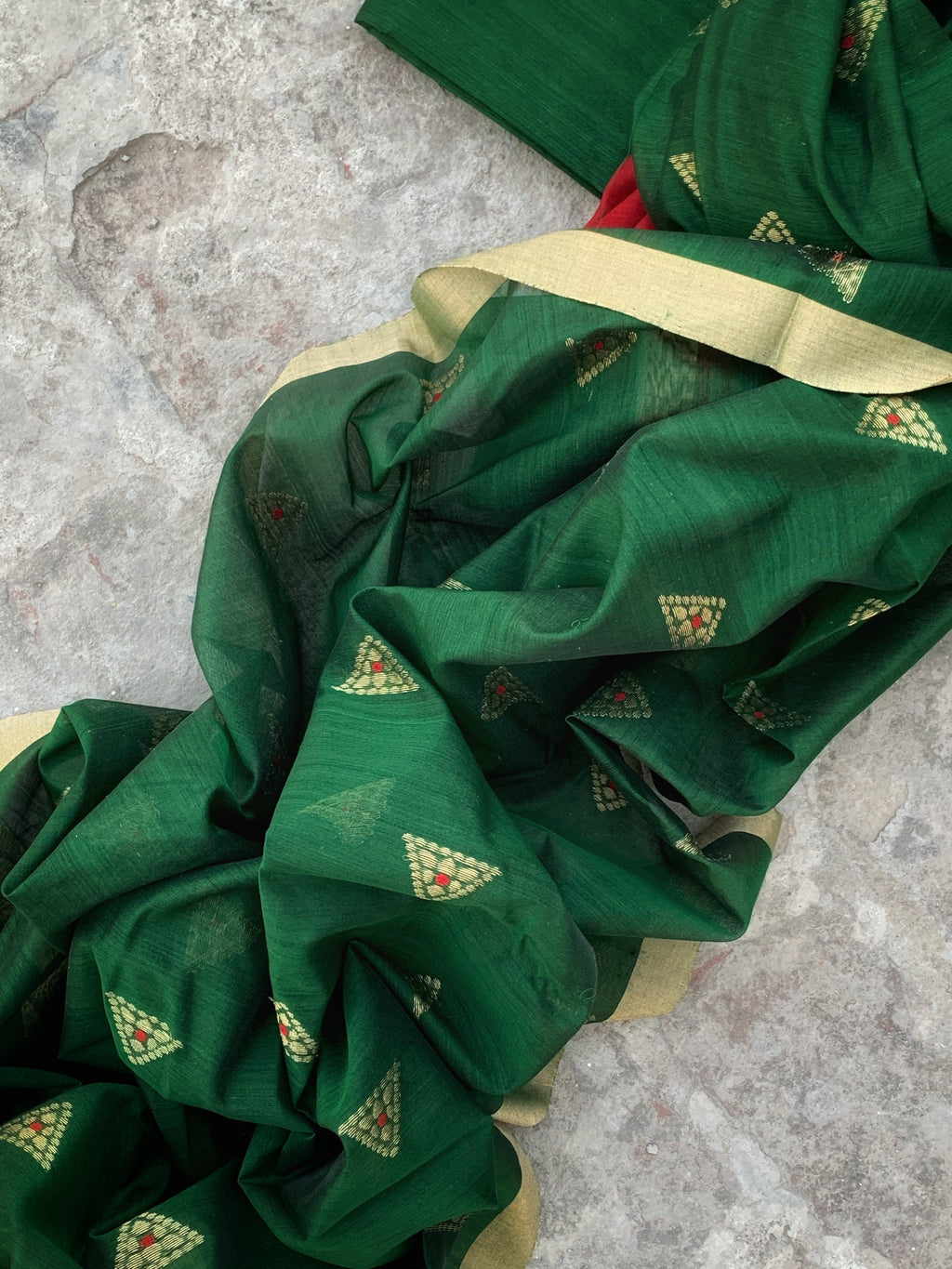 Handwoven Chanderi Kurta Dupatta Set