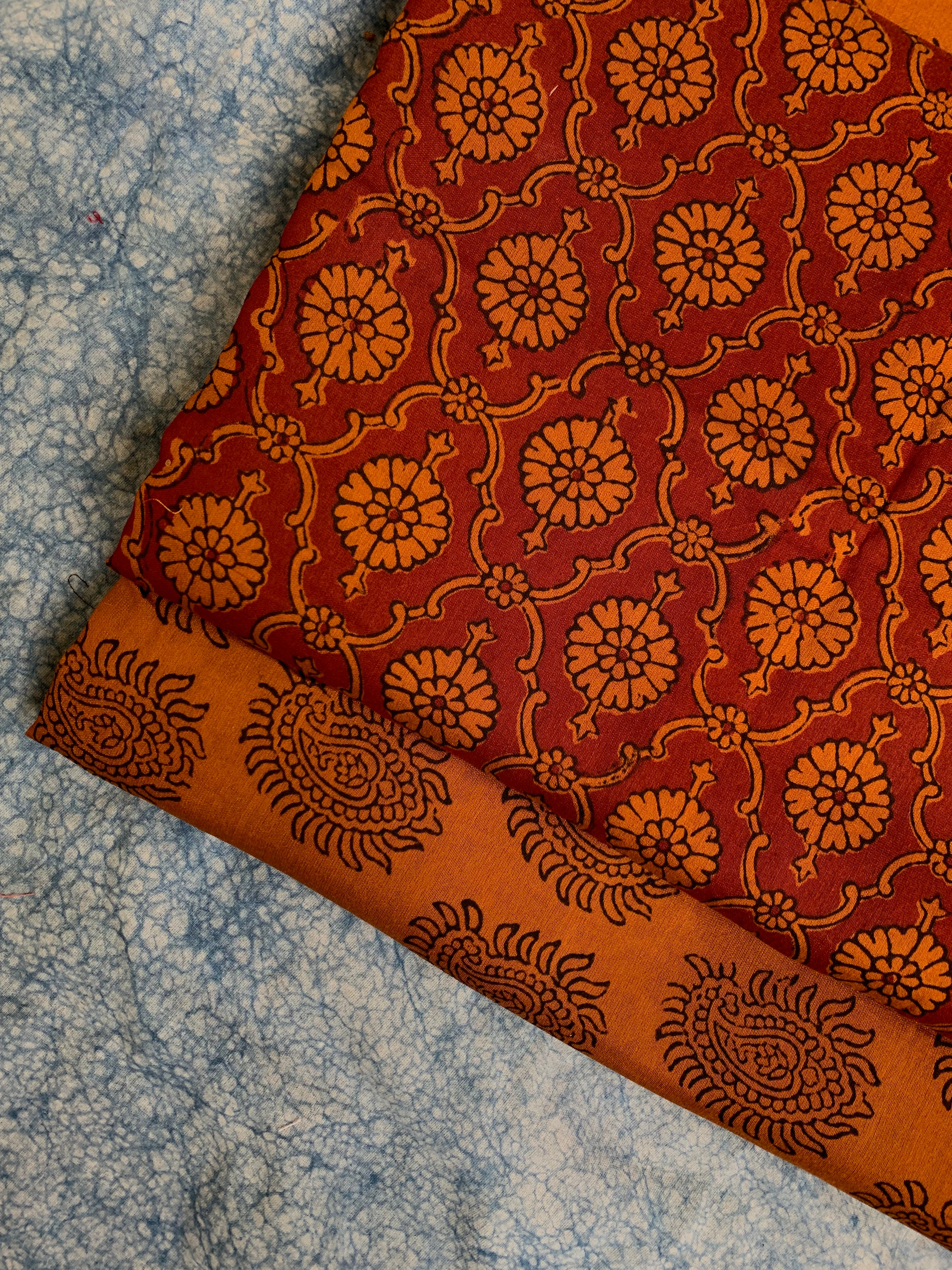 Handblock Chanderi Bagh Suit