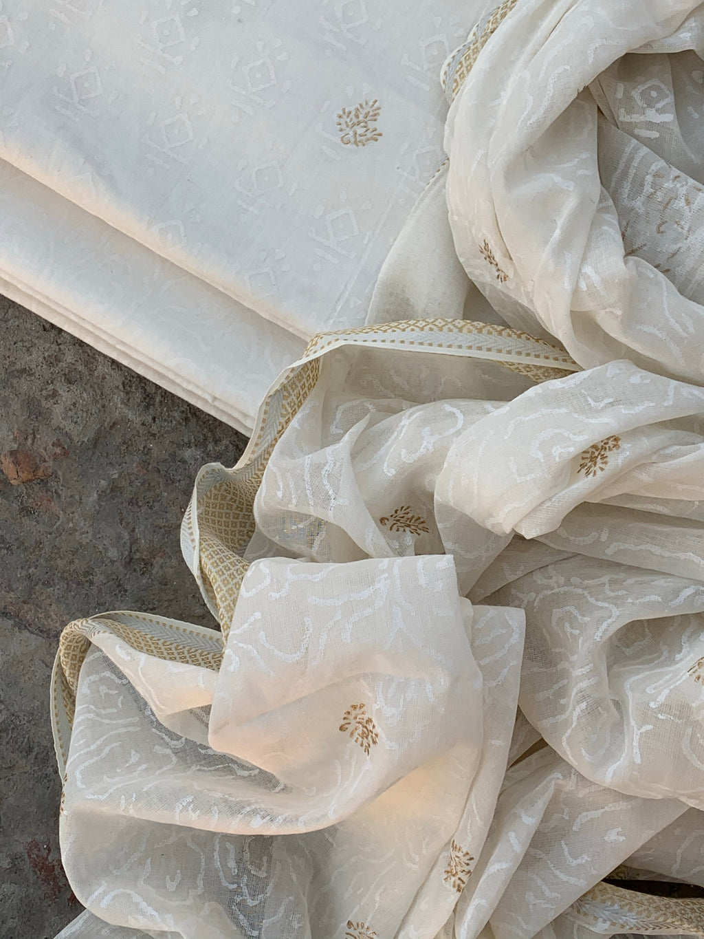 Handblock Cotton Suit