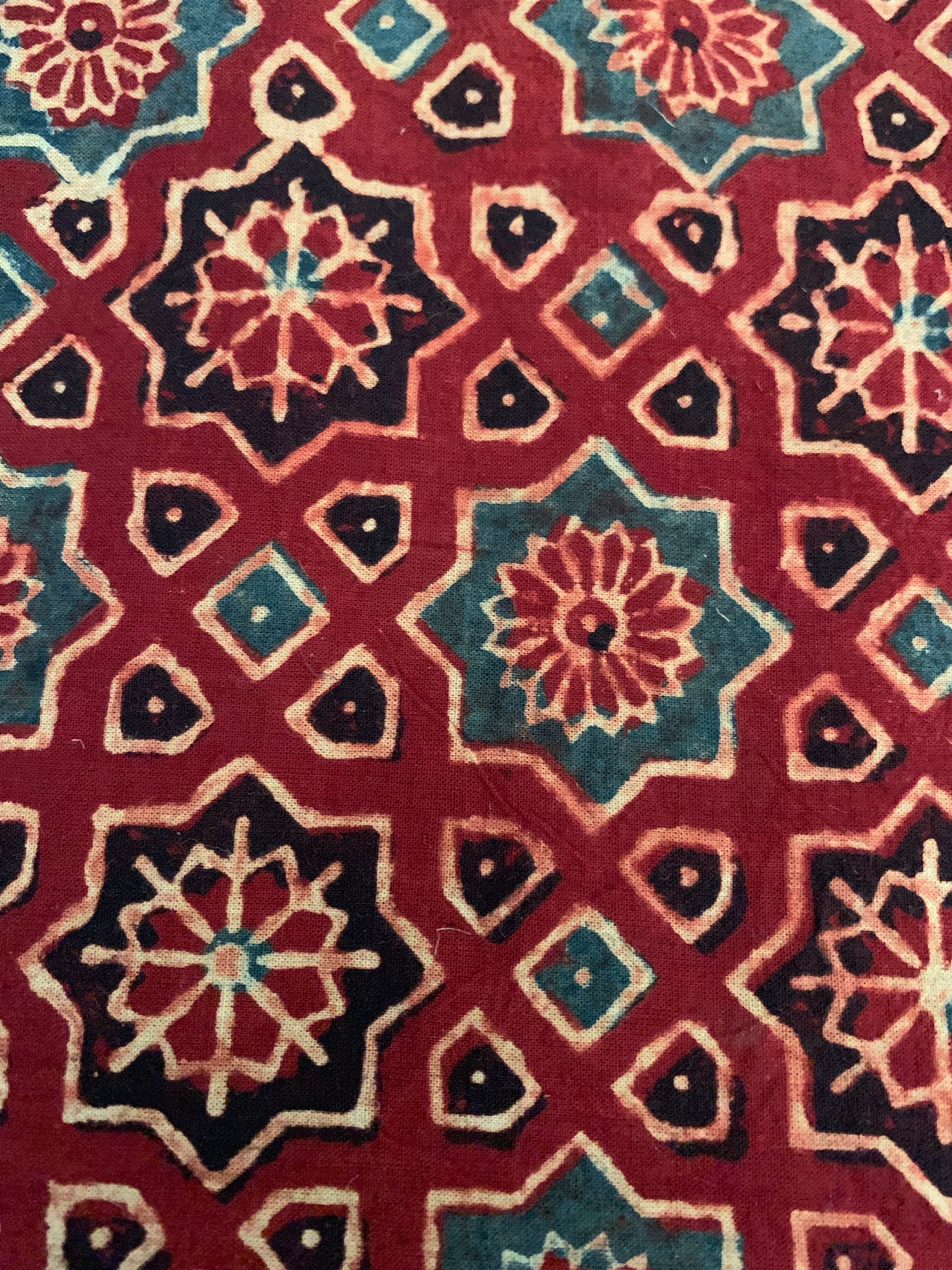 Handblock Ajrakh Suit
