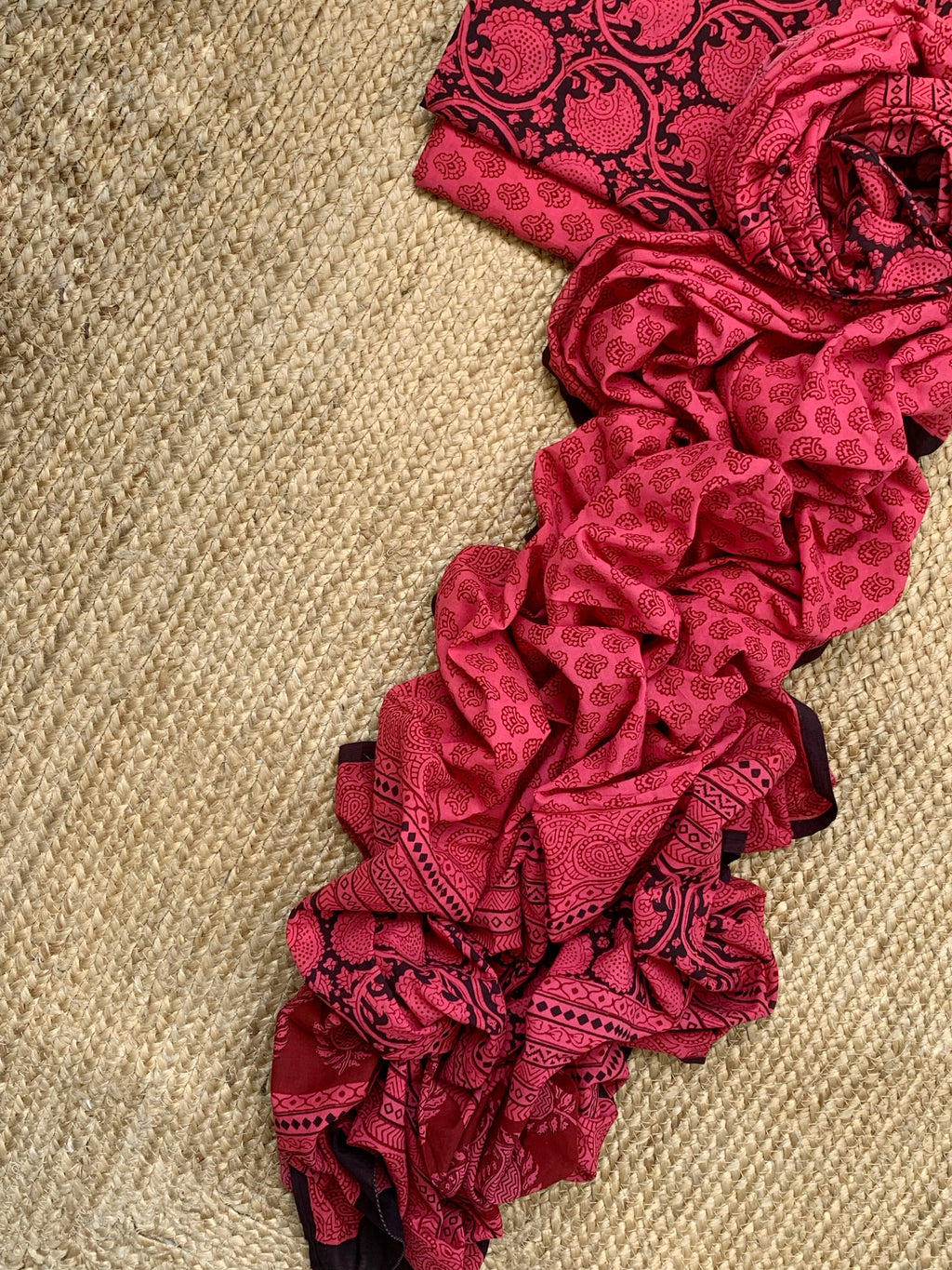 Natural Dyed Bagh Block Print Cotton Suit