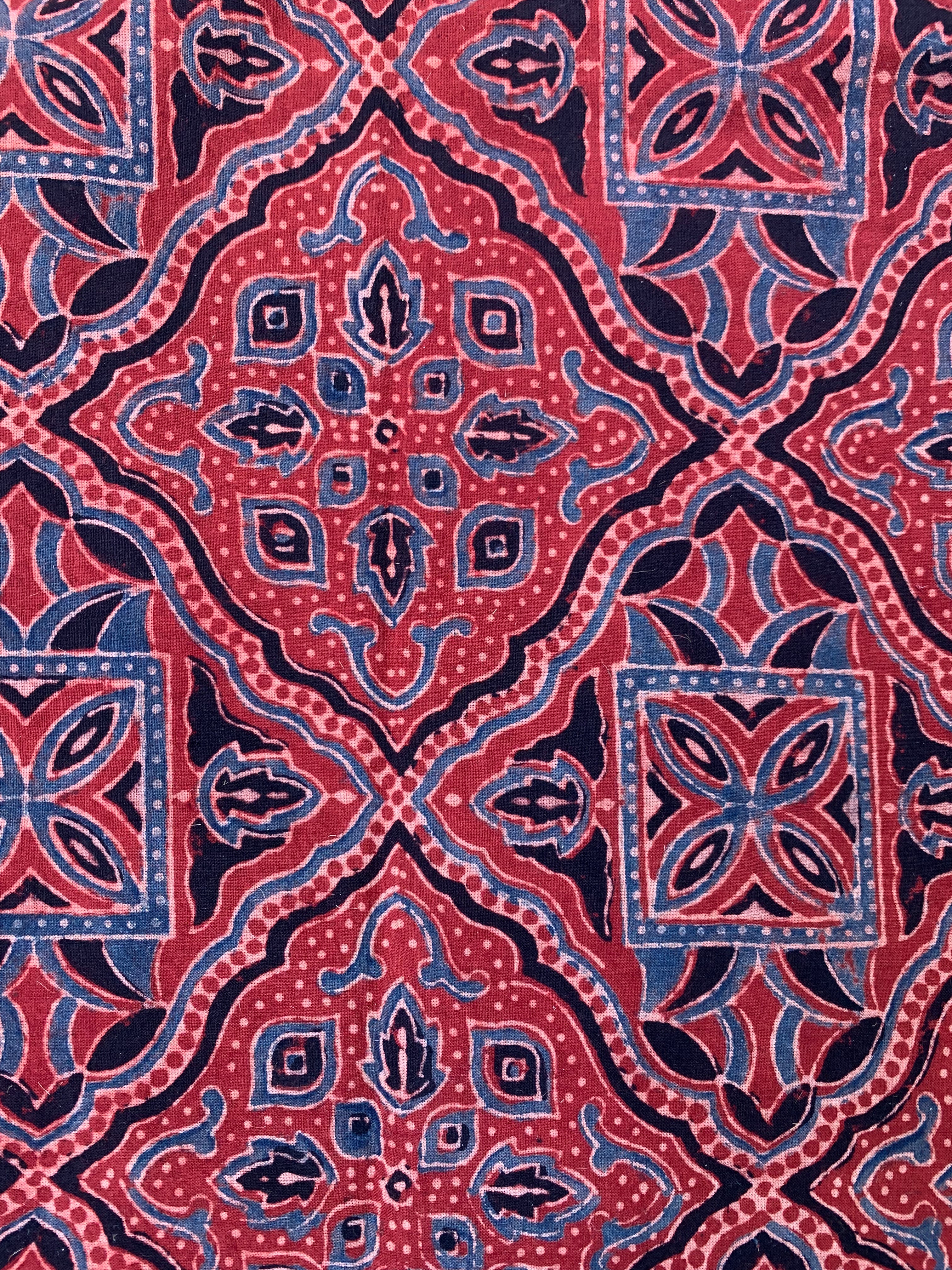 Natural Dyes Handcrafted Ajrakh Kota Suit