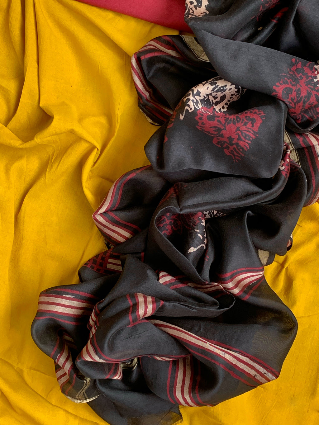 Handblock Batik Cotton Chanderi Suit