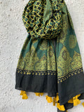 Handblock Ajrakh Dupatta