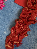 Handcrafted Linen Kurta Dupatta Set