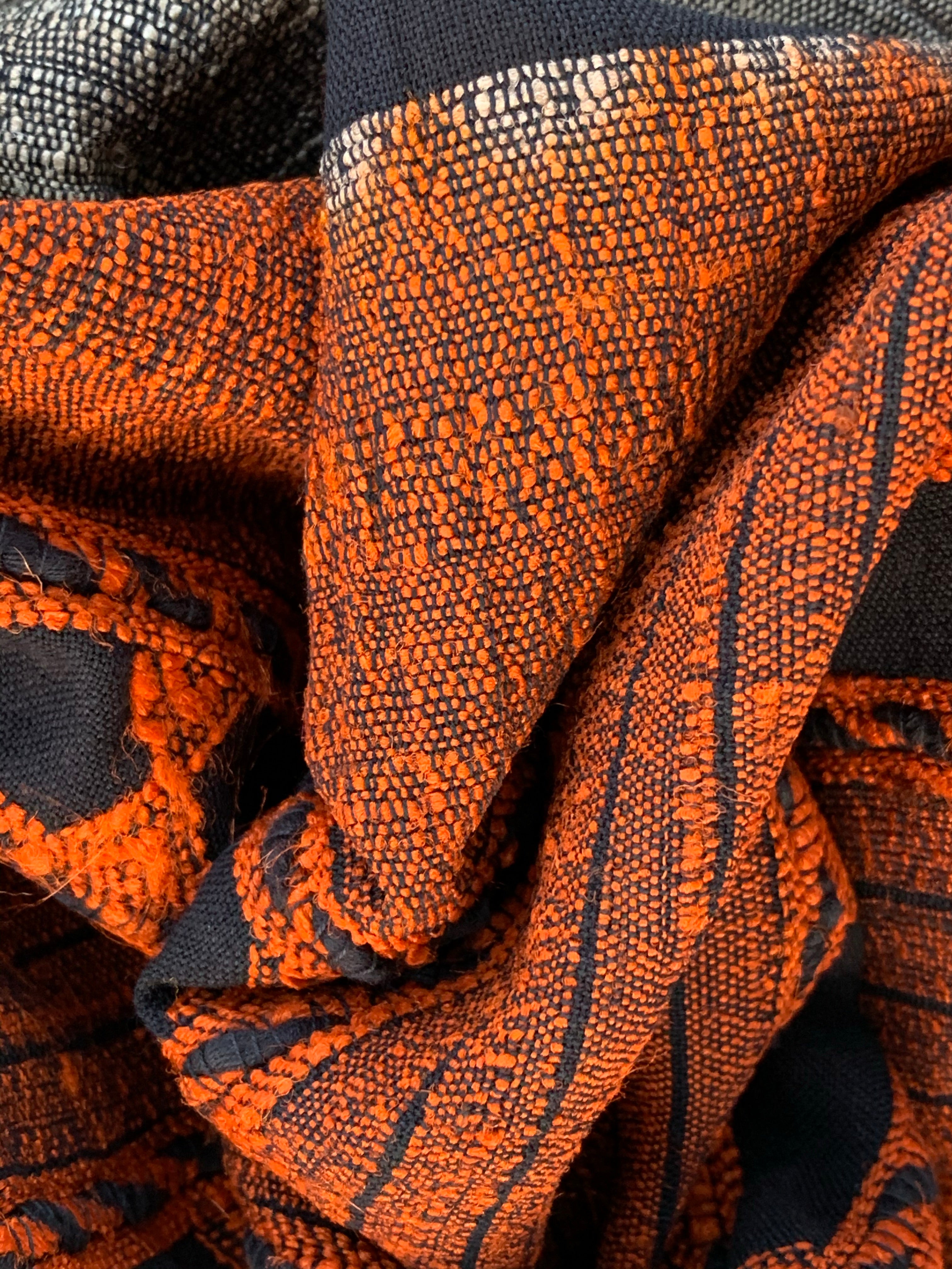Handwoven Tussar Silk Cotton Bhujodi Kurta Dupatta Set