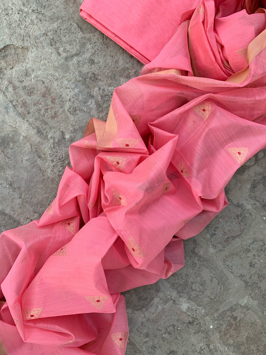 Handwoven Chanderi Kurta Dupatta Set