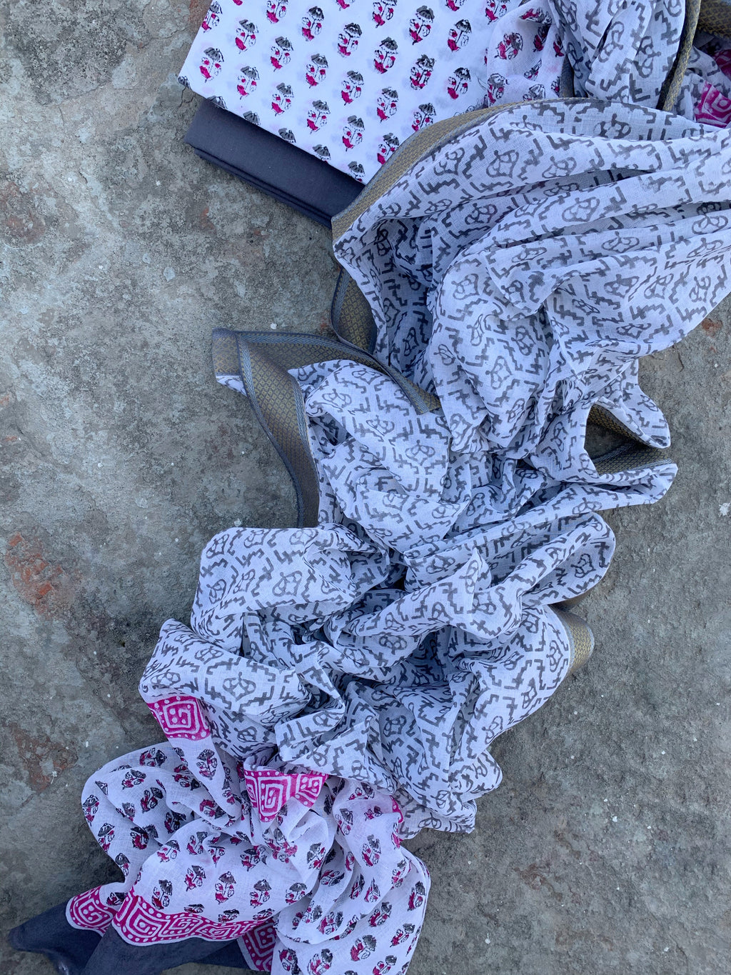 Handblock Cotton Suit