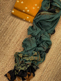Handcrafted Bandhani Ajrakh Cotton Suit