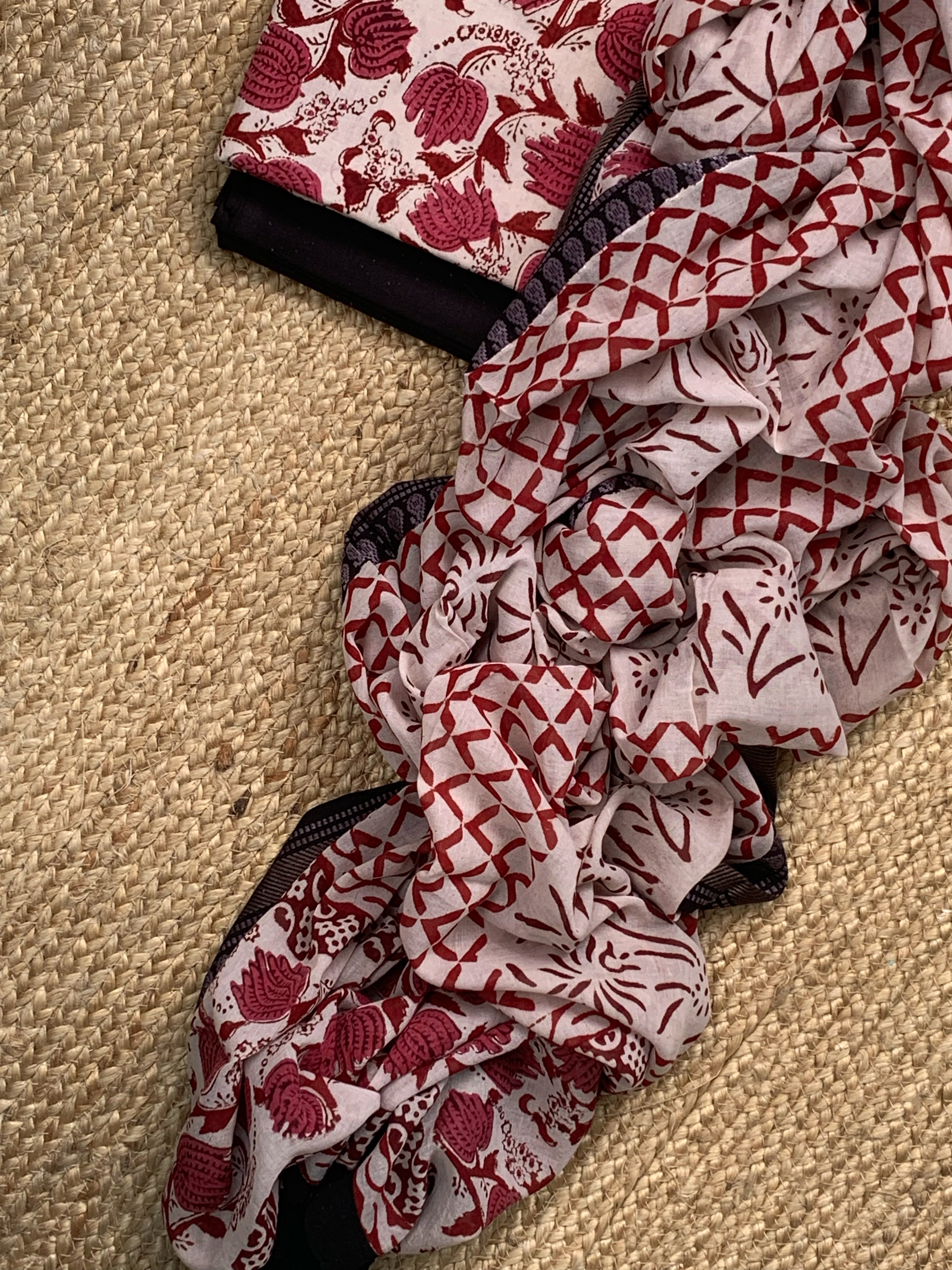 Handblock Cotton Suit