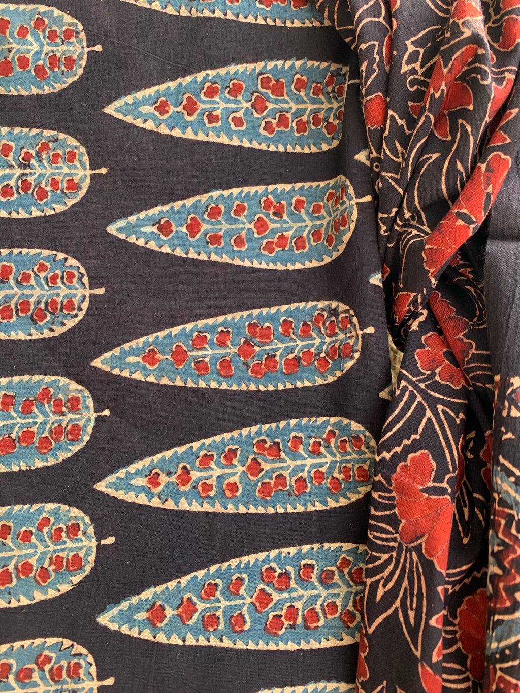 Natural Dye Ajrakh Kurta Dupatta set