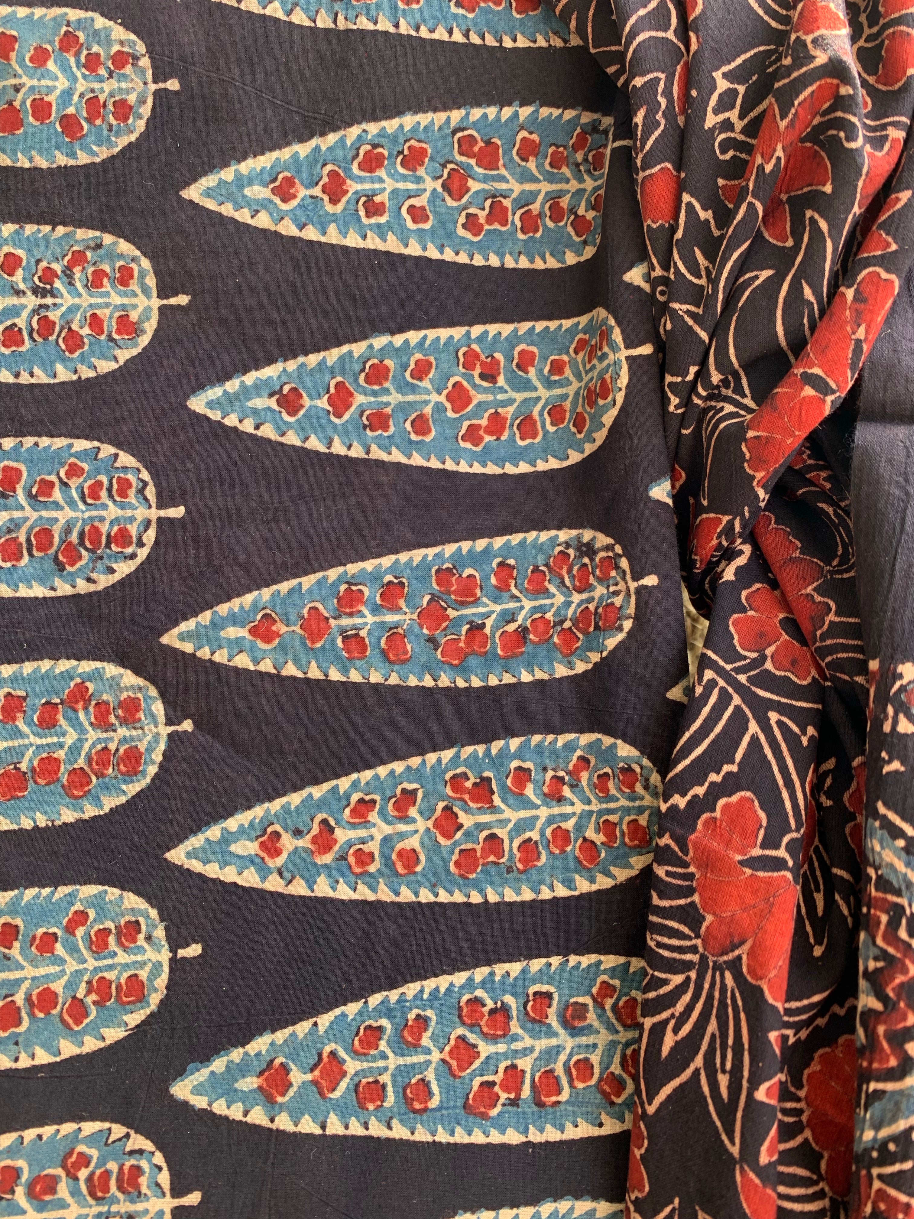 Natural Dye Ajrakh Kurta Dupatta set