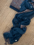 Handblock Ajrakh Cotton Kota Suit