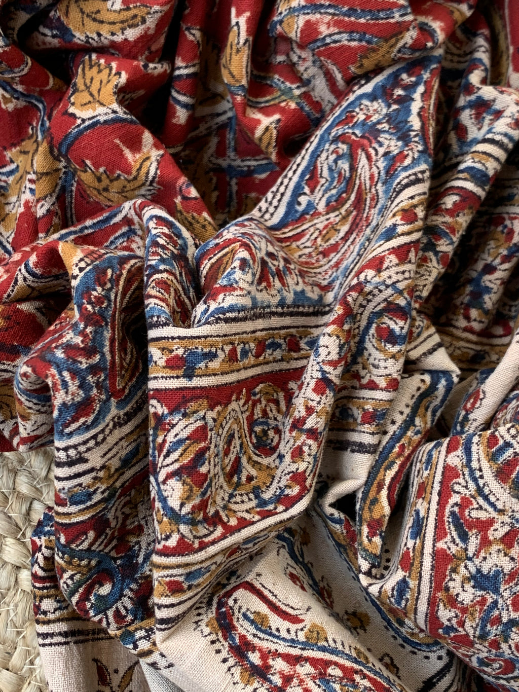 Handwoven Handcrafted Kalamkari Kurta Dupatta Set