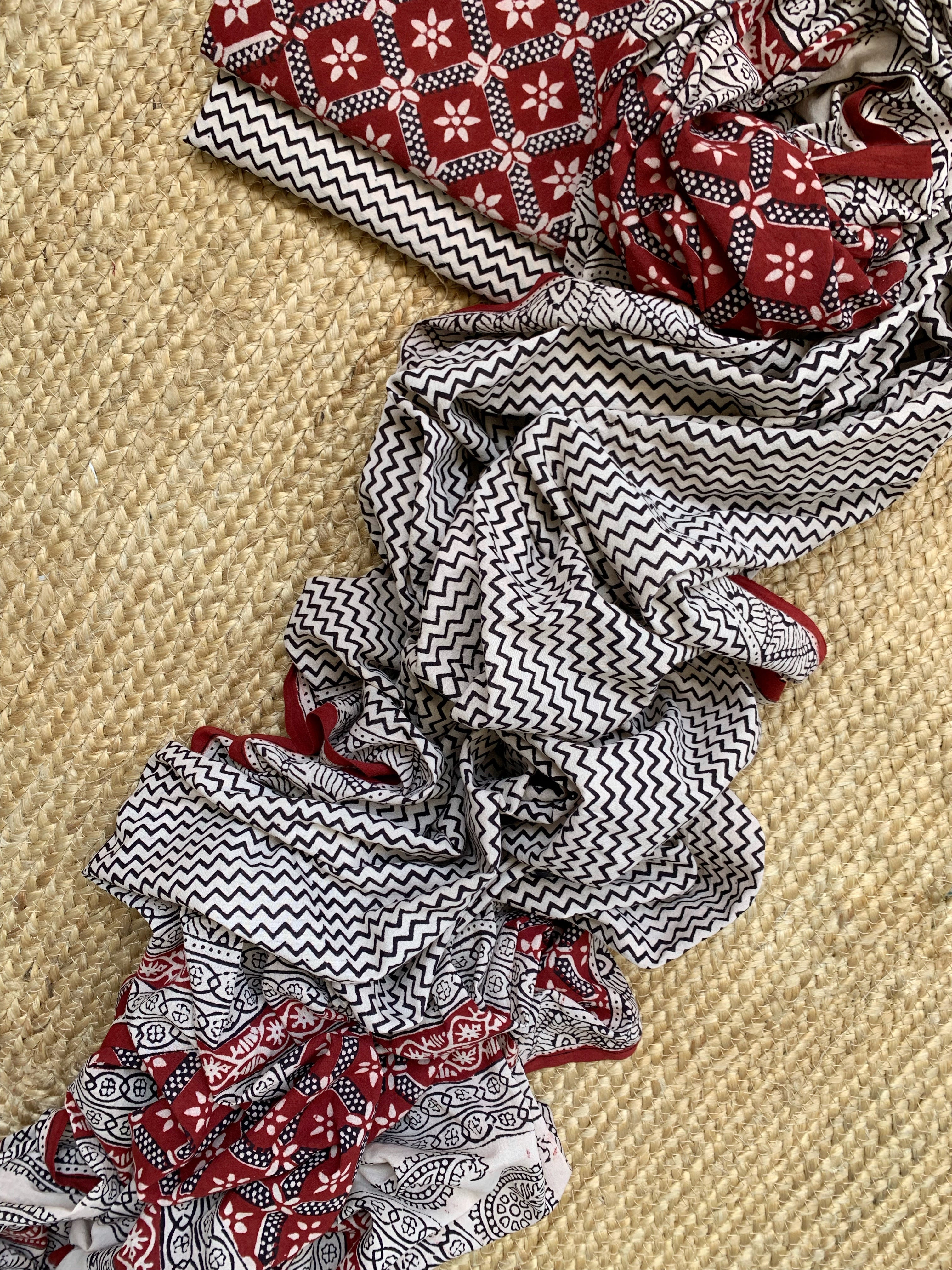 Natural Dyed Bagh Block Print Cotton Suit