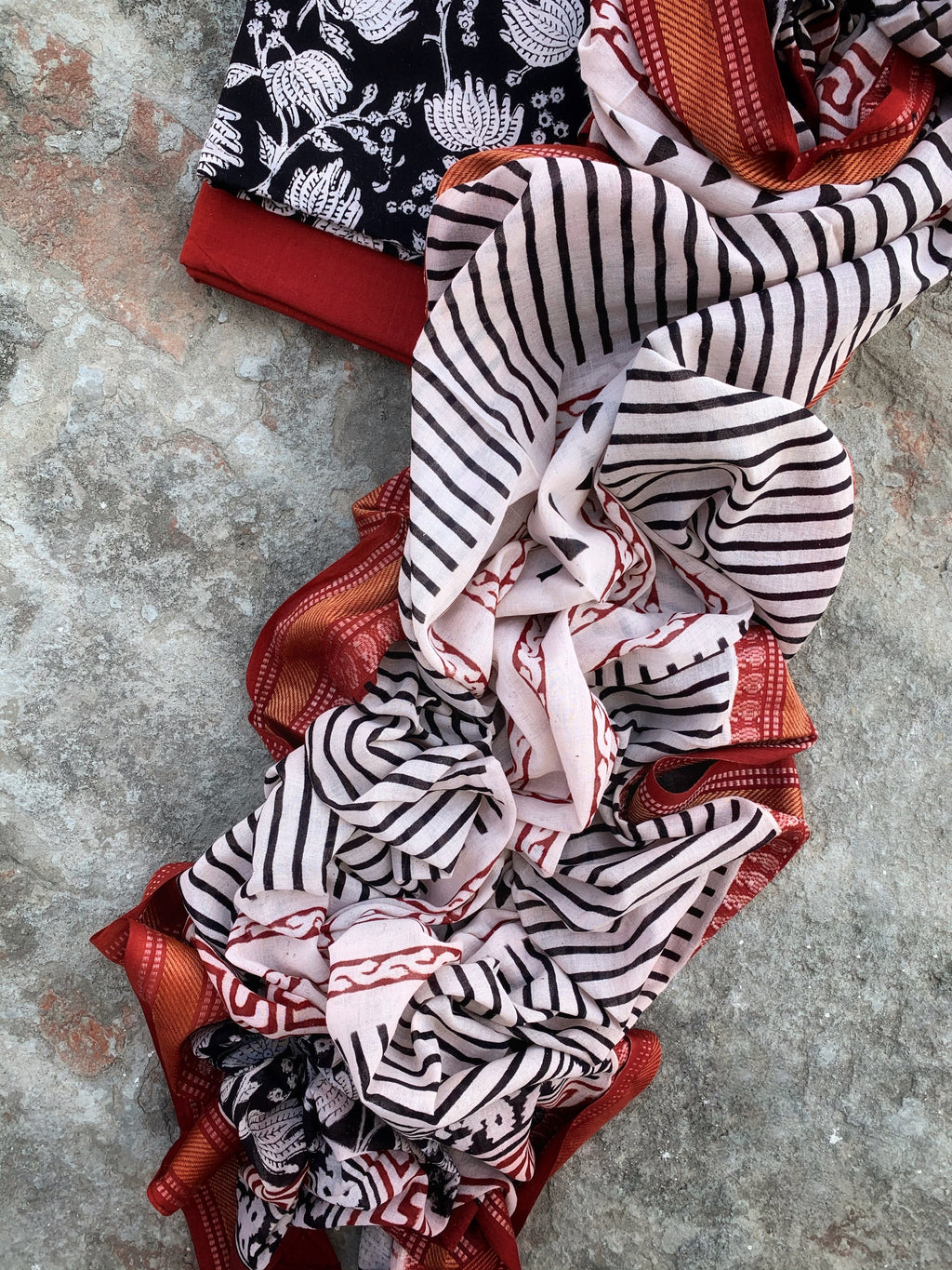 Handblock Cotton Suit