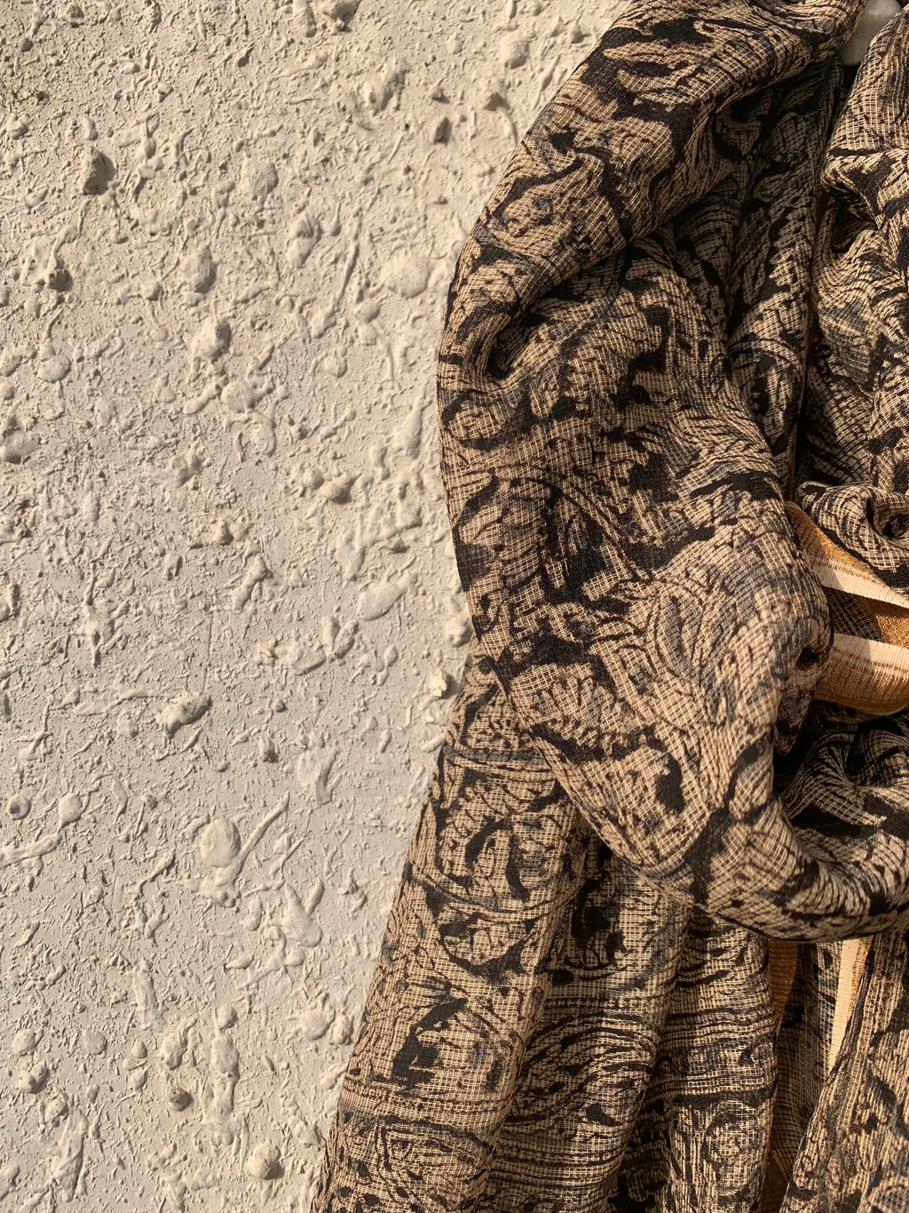 Handwoven and Handblock Natural Dye Kalamkari Kota Dupatta