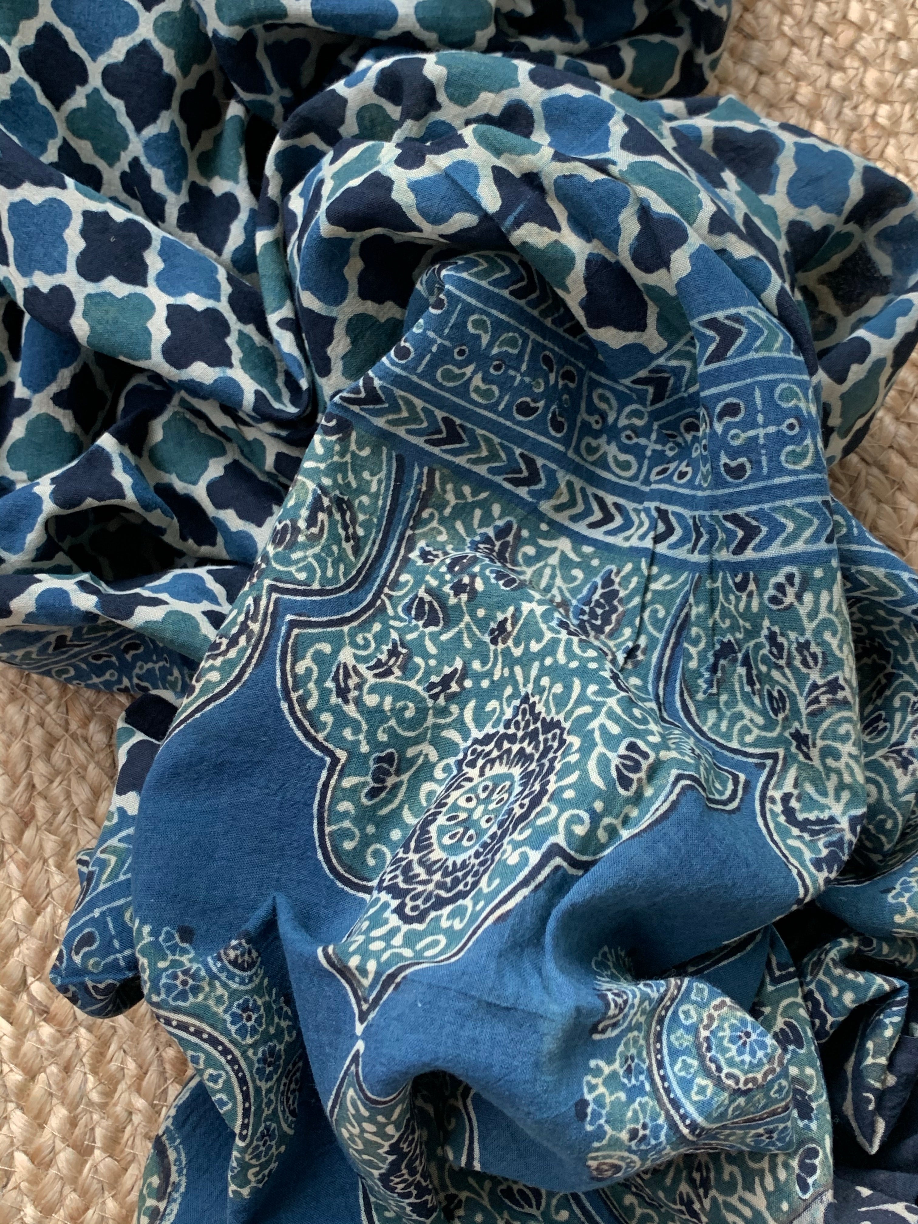 Handcrafted Bandhani Ajrakh Cotton Suit