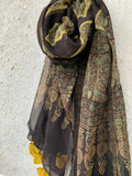 Handblock Ajrakh Kota Dupatta