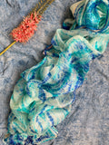 Handcrafted Tie-Dye Silk Kota Doria Dupatta